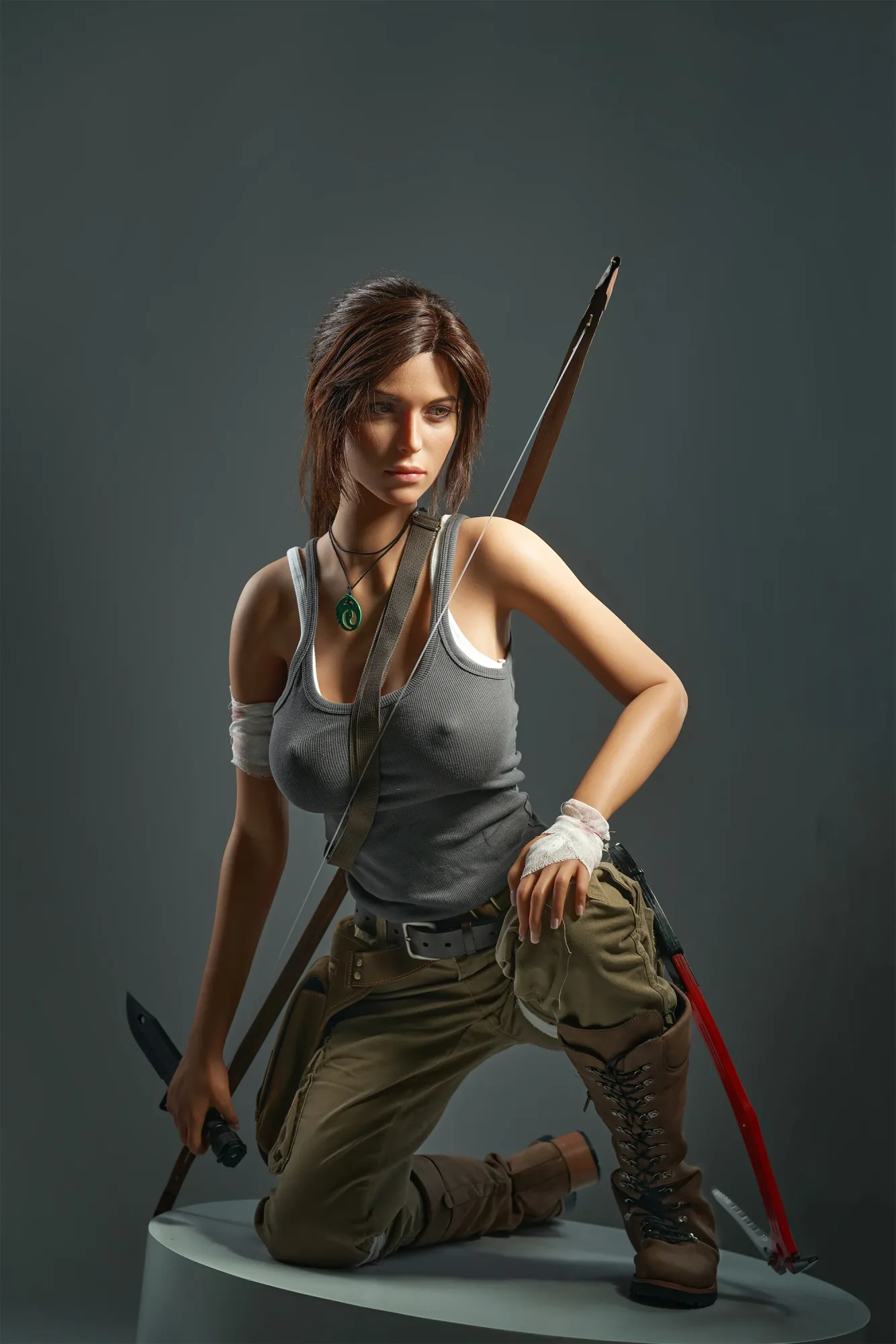 Lara Croft: 166cm E-Cup Cosplay Silicone Sex Doll-Game Lady view 4