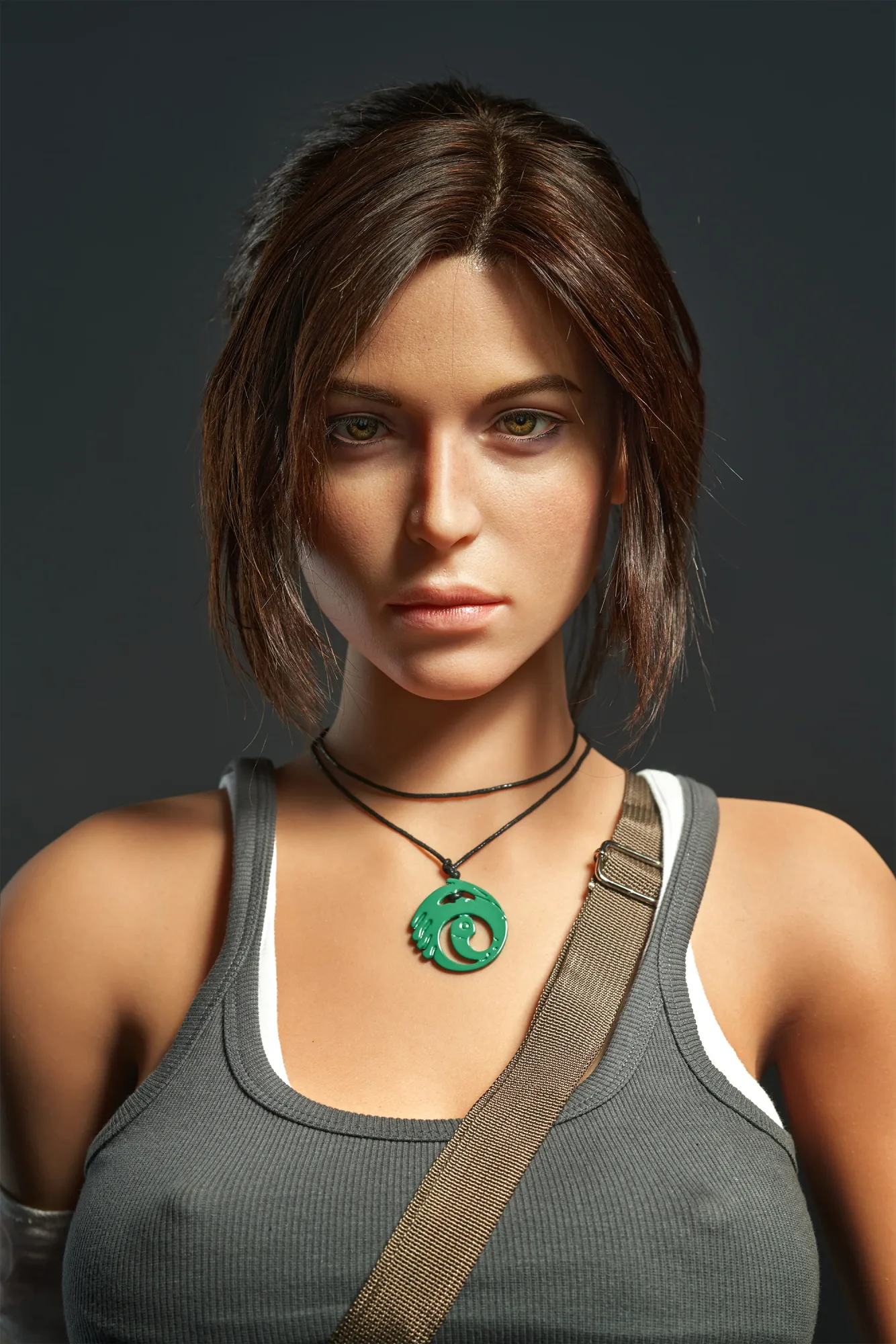 Lara Croft: 166cm E-Cup Cosplay Silicone Sex Doll-Game Lady