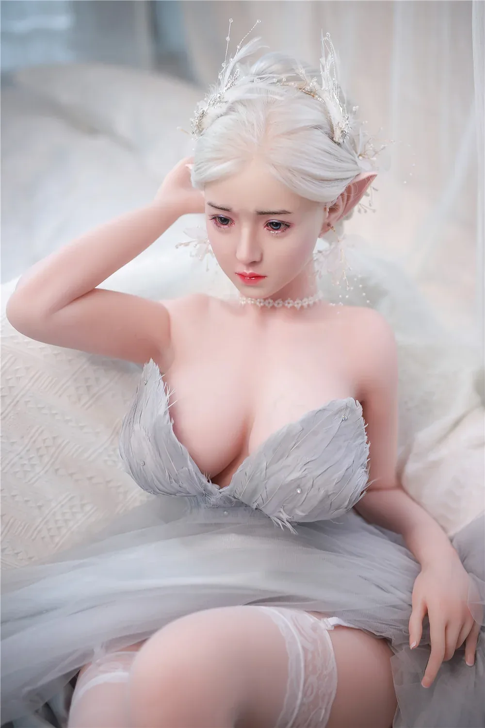 JingYa: JYDoll 157cm D-Cup Realistic Silicone Head TPE Body Sex Doll view 4