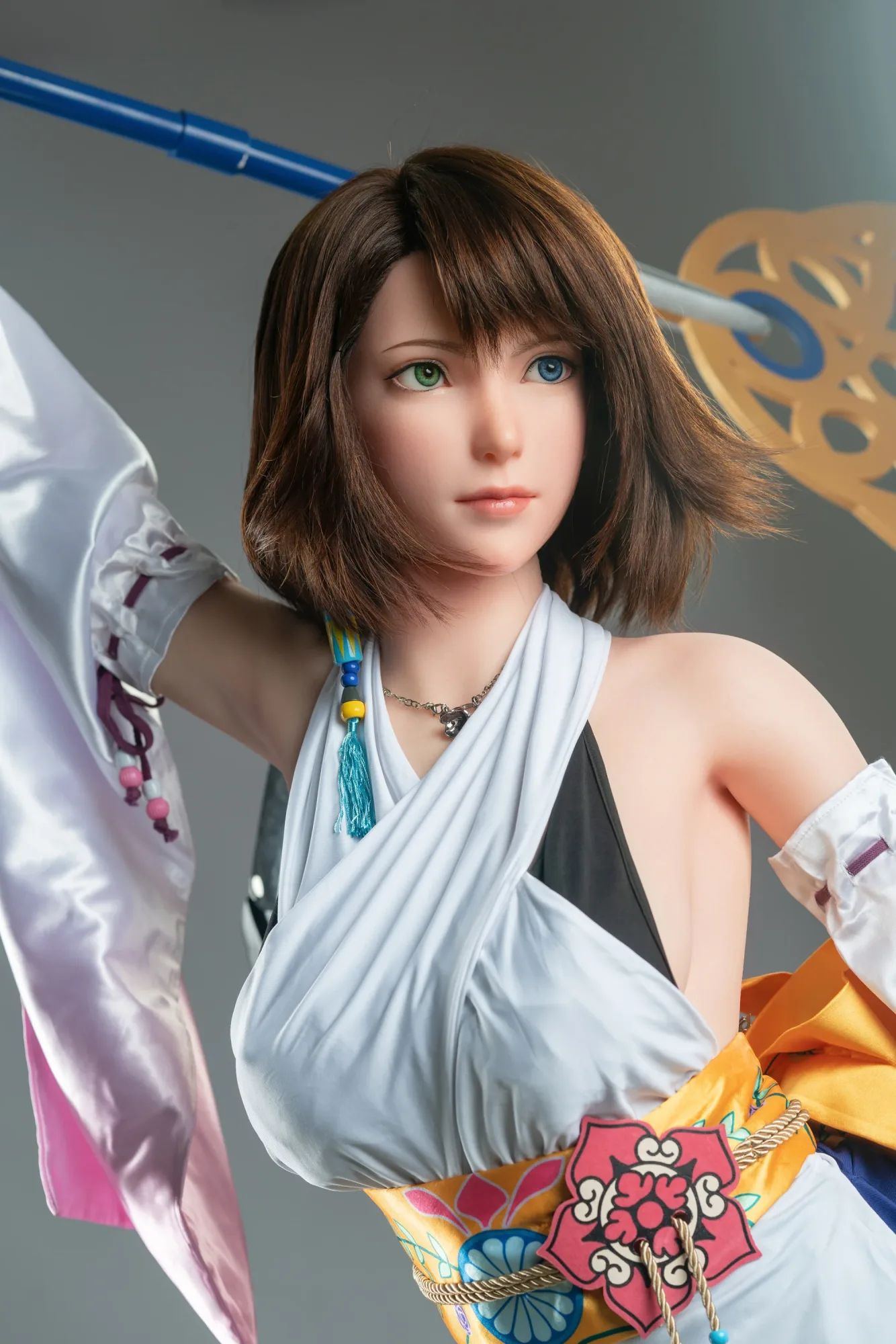 Yuna: 167cm D-Cup Cosplay Silicone Sex Doll-Game Lady
