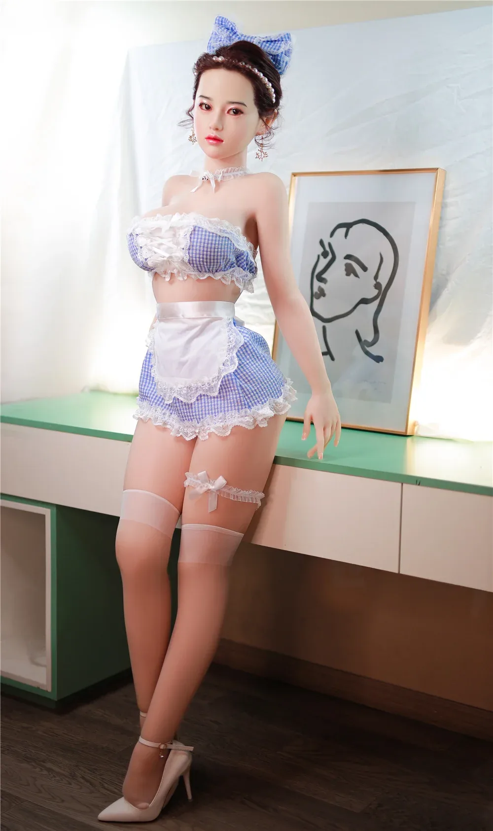 L.Jiu: JYDoll 161cm D-Cup Realistic Silicone Head TPE Body Sex Doll view 5