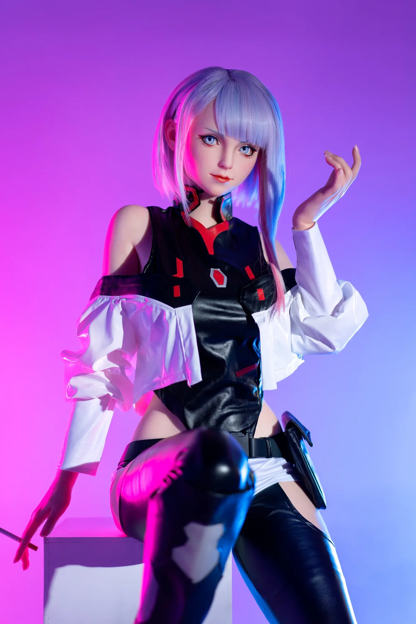 Lucy: 156cm F-Cup Cosplay Silicone Sex Doll-Game Lady