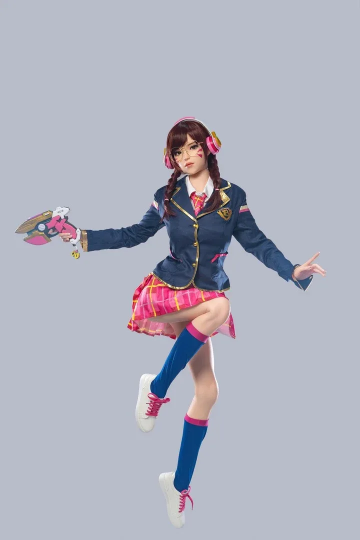 Dva: 166cm E-Cup Cosplay Silicone Sex Doll-Game Lady view 8