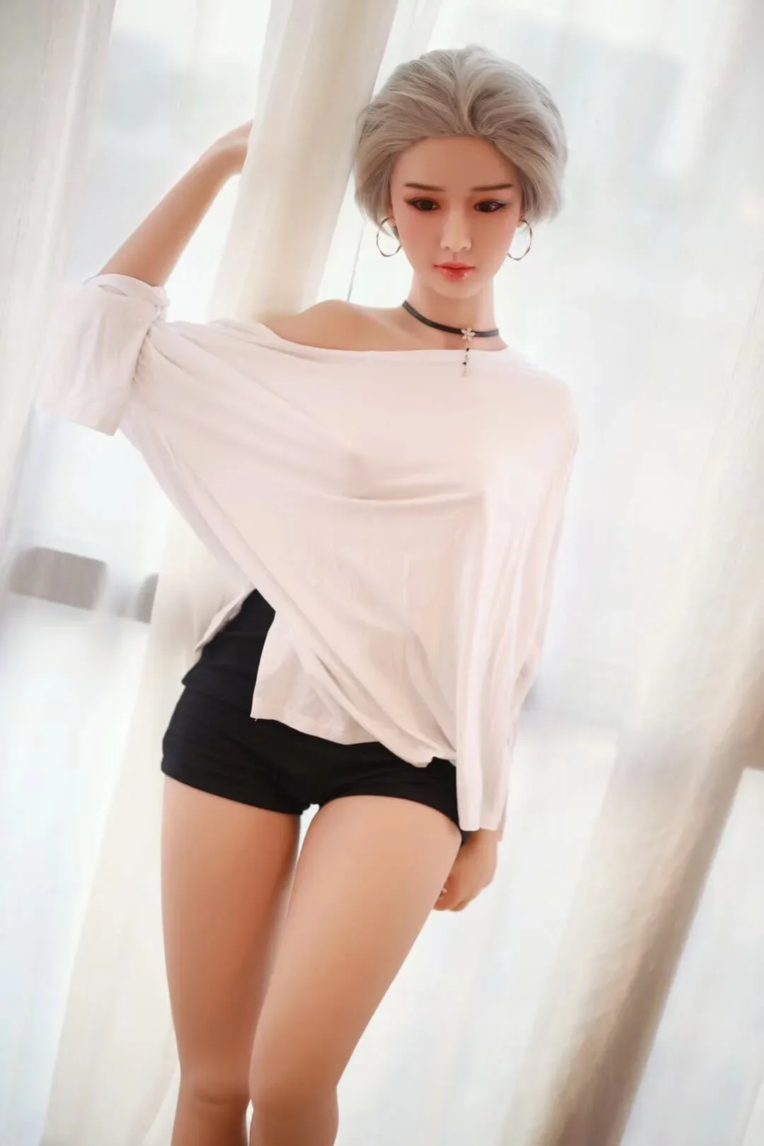 Nicole: JYDoll 163cm D-Cup Realistic Silicone Head TPE Body Sex Doll view 6