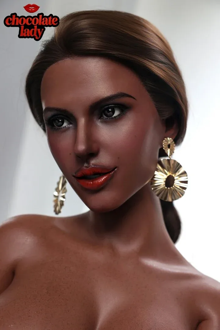 Lena: 166cm E-Cup Realistic Silicone Black Sex Doll view 3