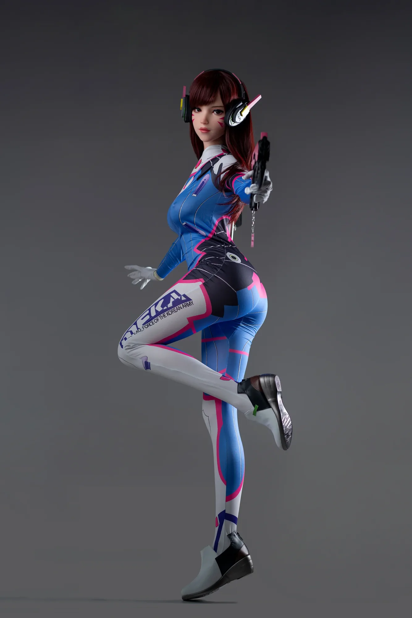 Dva: 167cm D-Cup Cosplay Silicone Sex Doll-Game Lady view 6