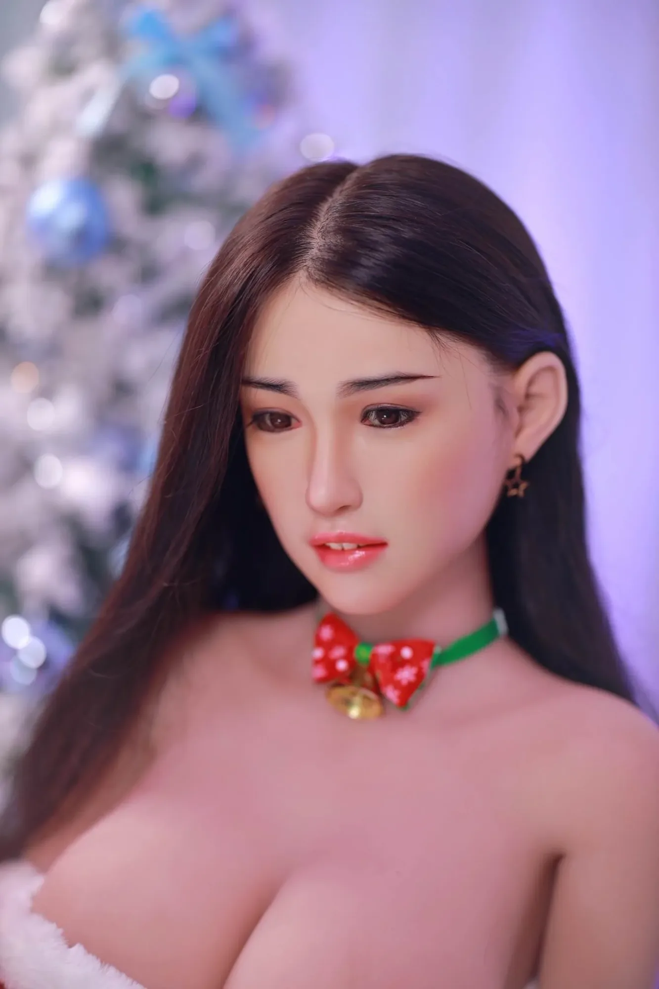 Christmas Catherine: JYDoll 164cm D-Cup Realistic Silicone Head TPE Body Sex Doll view 3