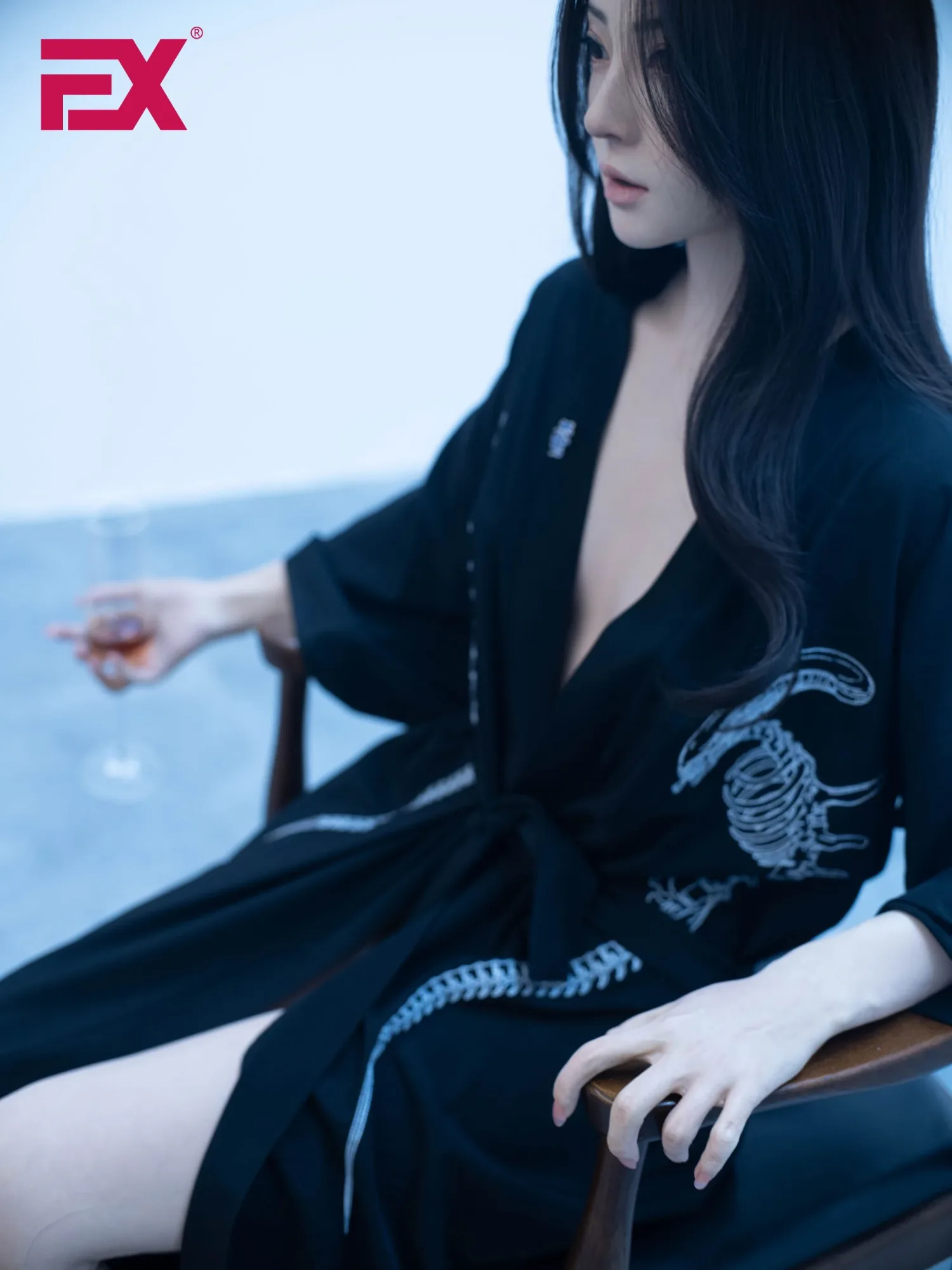 Jie-1: 166cm D-Cup Luxury Seamless Neck Silicone Sex Doll-Clone view 4
