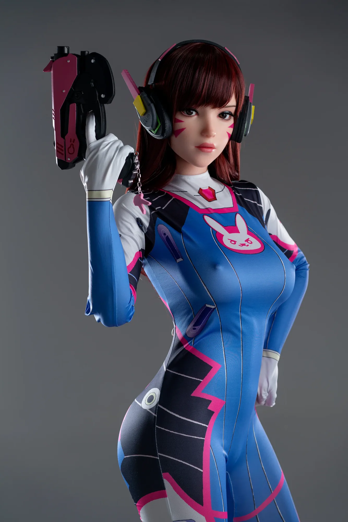 Dva: 167cm D-Cup Cosplay Silicone Sex Doll-Game Lady view 2