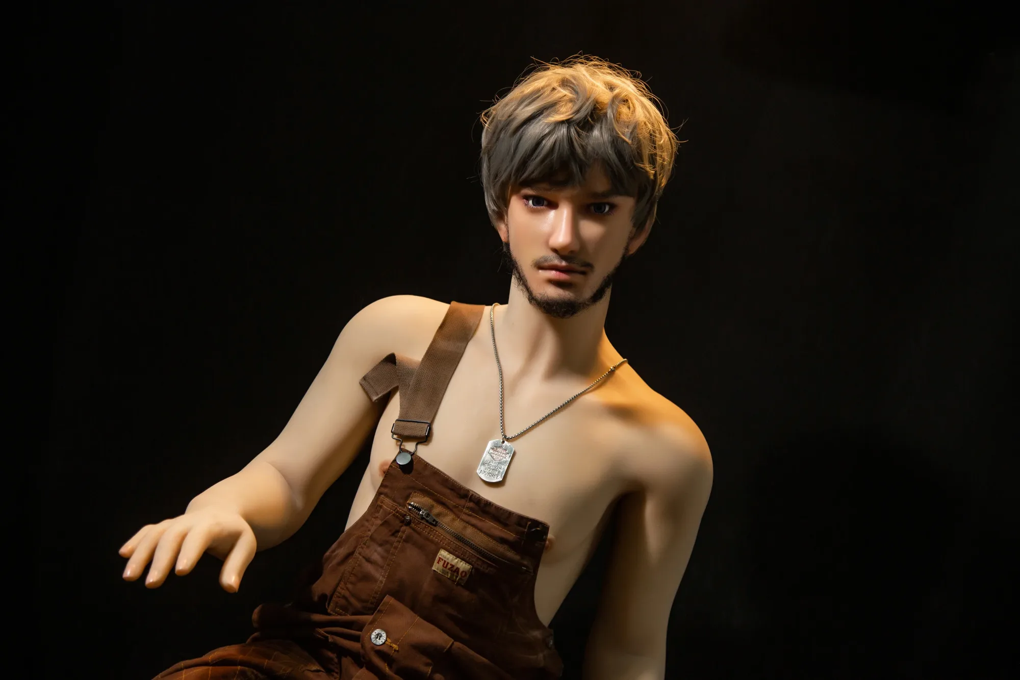 Zhou: 175cm Real Silicone Head TPE Body Male Sex Doll-QITA Doll view 6
