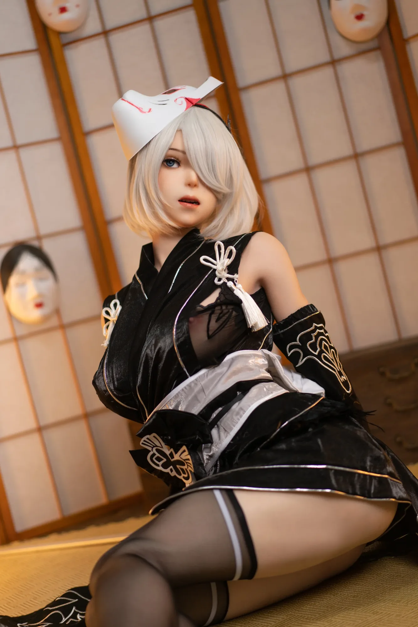 YoRHa ROS: 171cm G-Cup Anime 2B Cosplay Silicone Sex Doll-Game Lady view 4