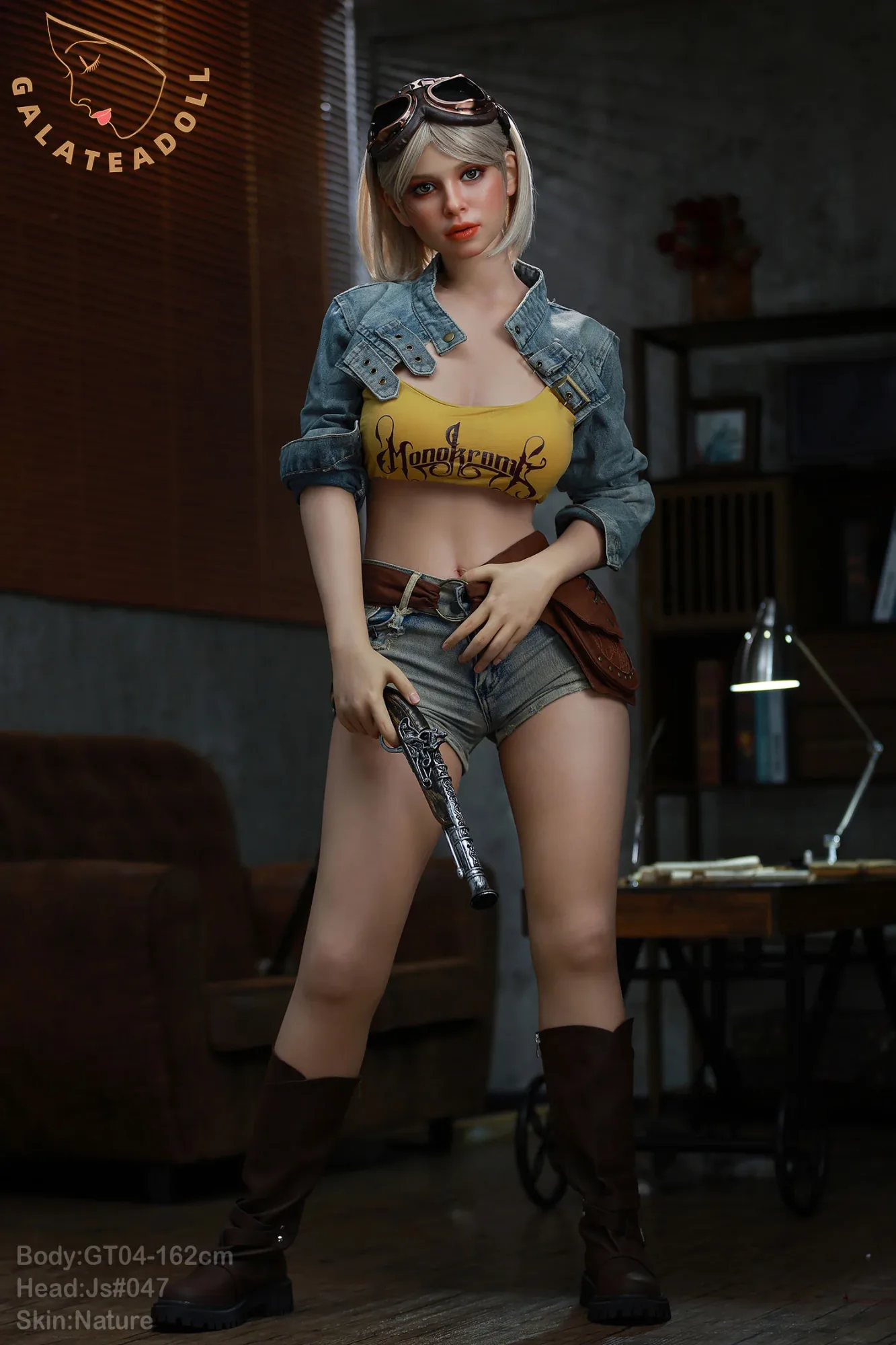 GT046+JS#047(Nature)-1: 162cm E-Cup Realistic Silicone Sex Doll-Galatea view 8