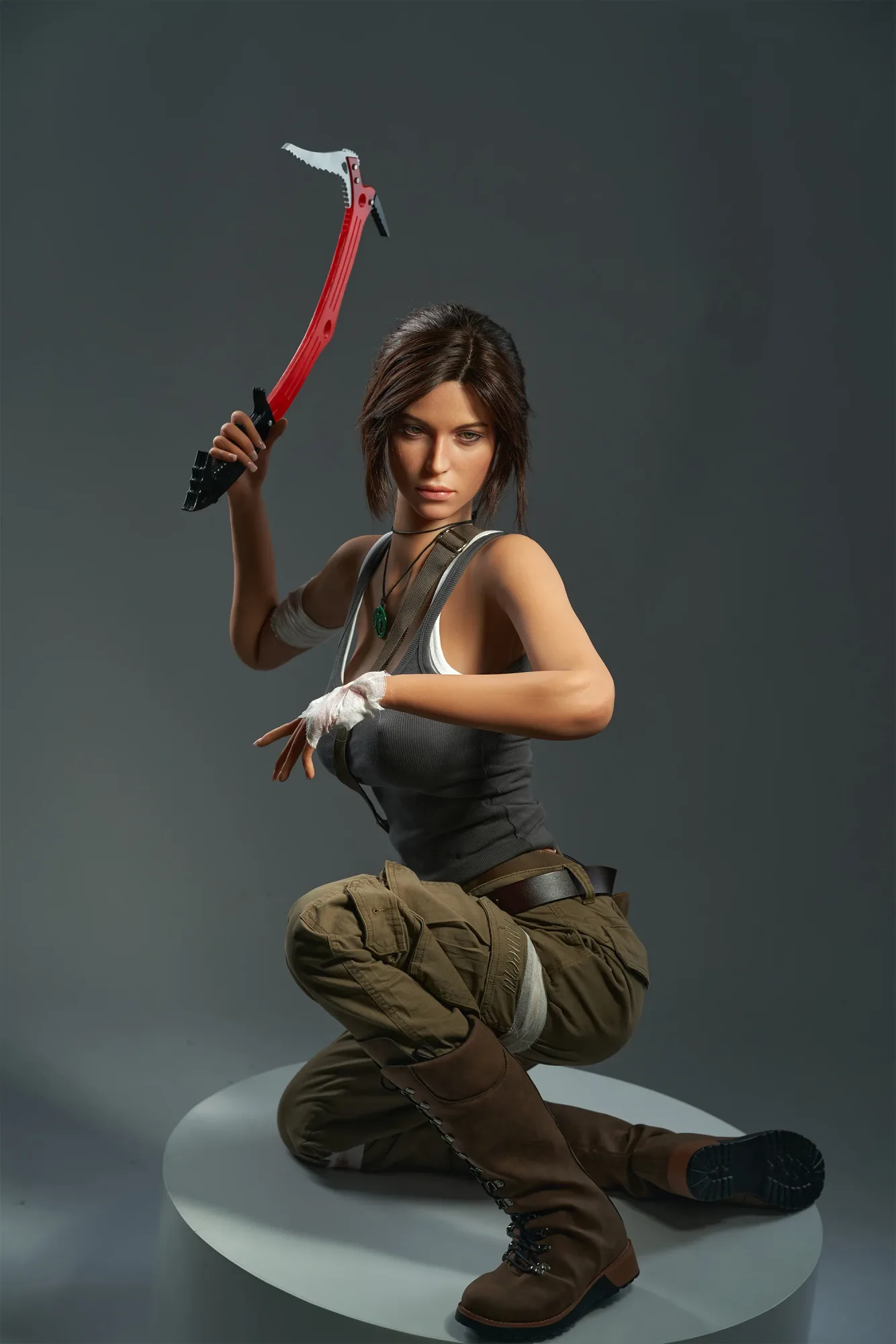 Lara Croft: 166cm E-Cup Cosplay Silicone Sex Doll-Game Lady view 8
