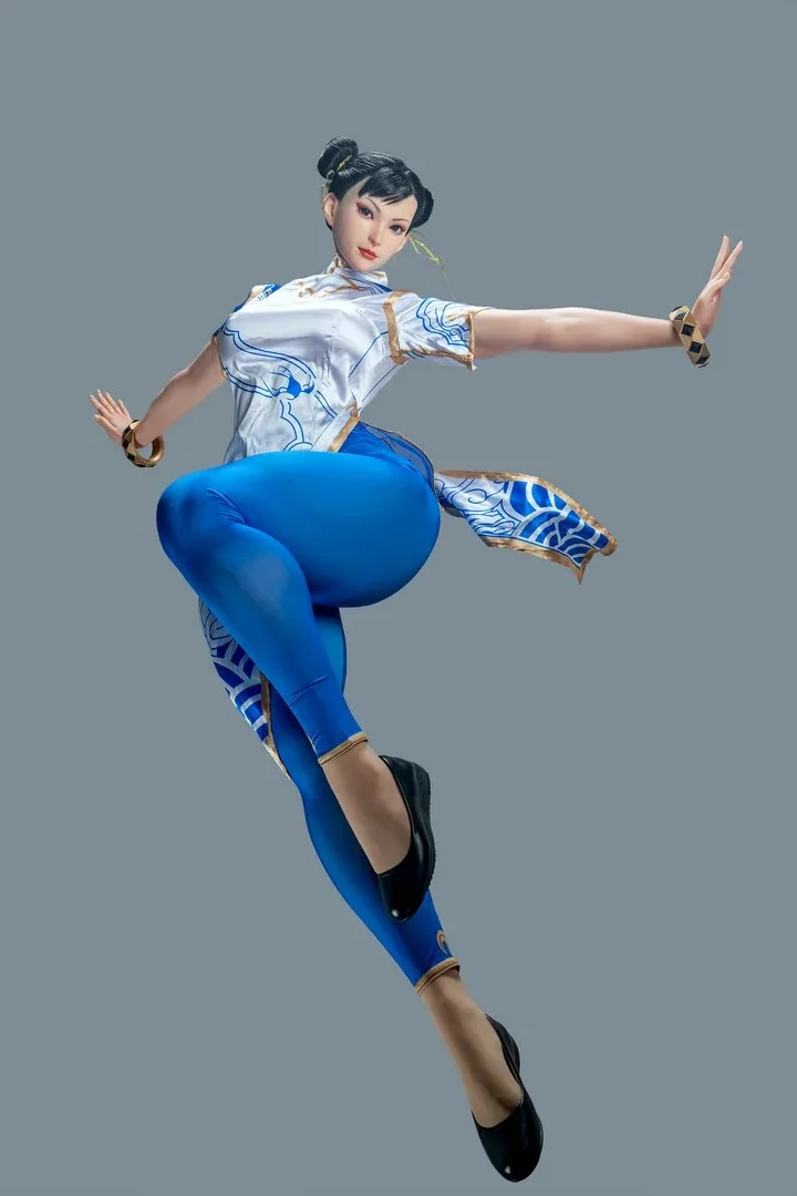 Chun-Li: 169cm F-Cup Cosplay Silicone Sex Doll-Game Lady view 7