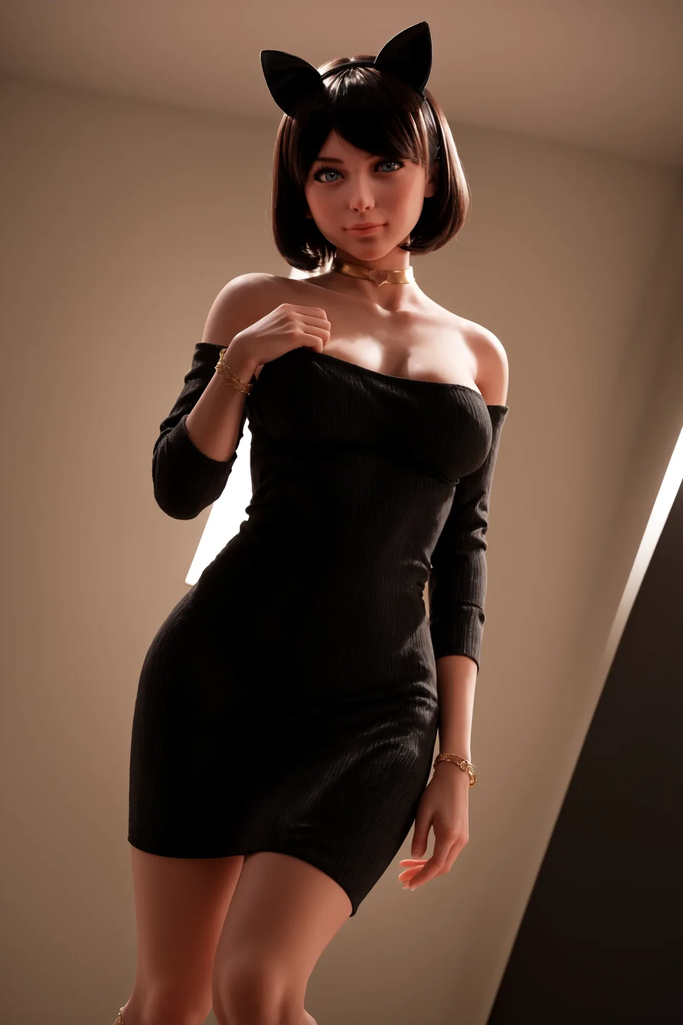 #AB17: 151cm F-Cup Lifelike TPE Body Silicone Head Sex Doll-Aibei view 8