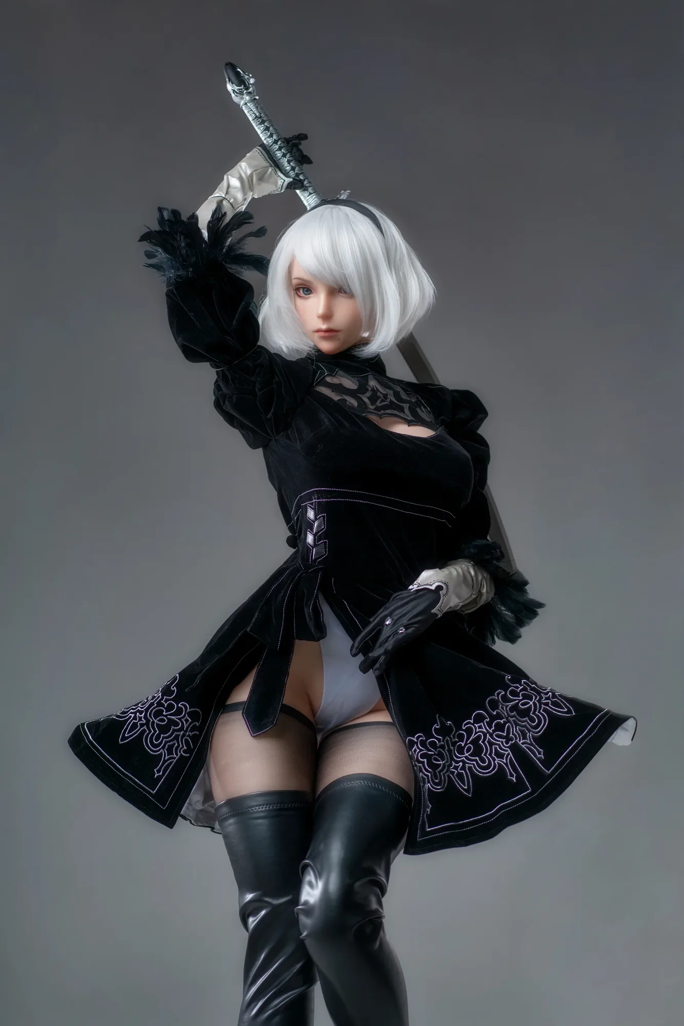 YoRHa: 171cm G-Cup Anime 2B Cosplay Silicone Sex Doll-Game Lady view 8