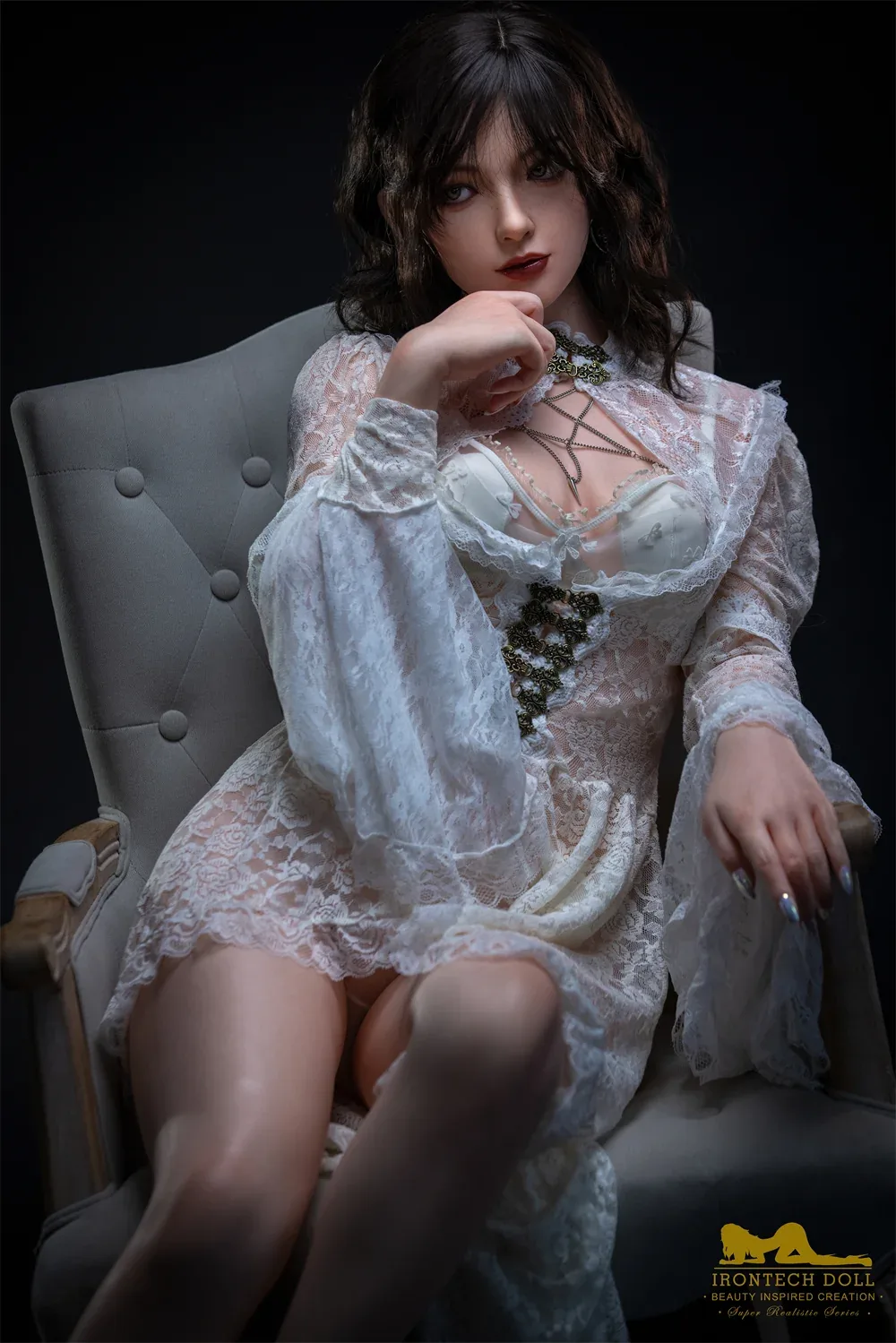 S36: Premium 163cm A-Cup Silicone Sex Doll-Irontech Doll view 2