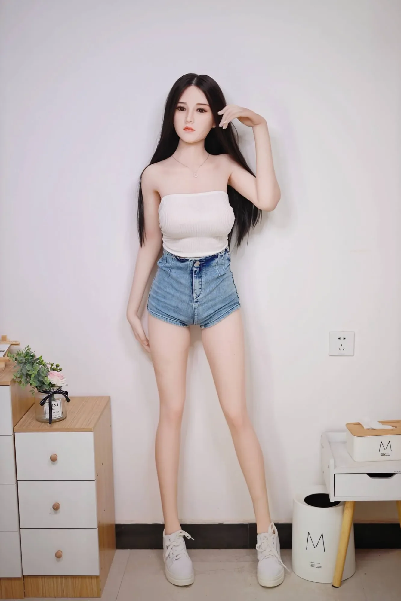 H1: JYDoll 157cm D-Cup Realistic Silicone Head TPE Body Sex Doll view 6