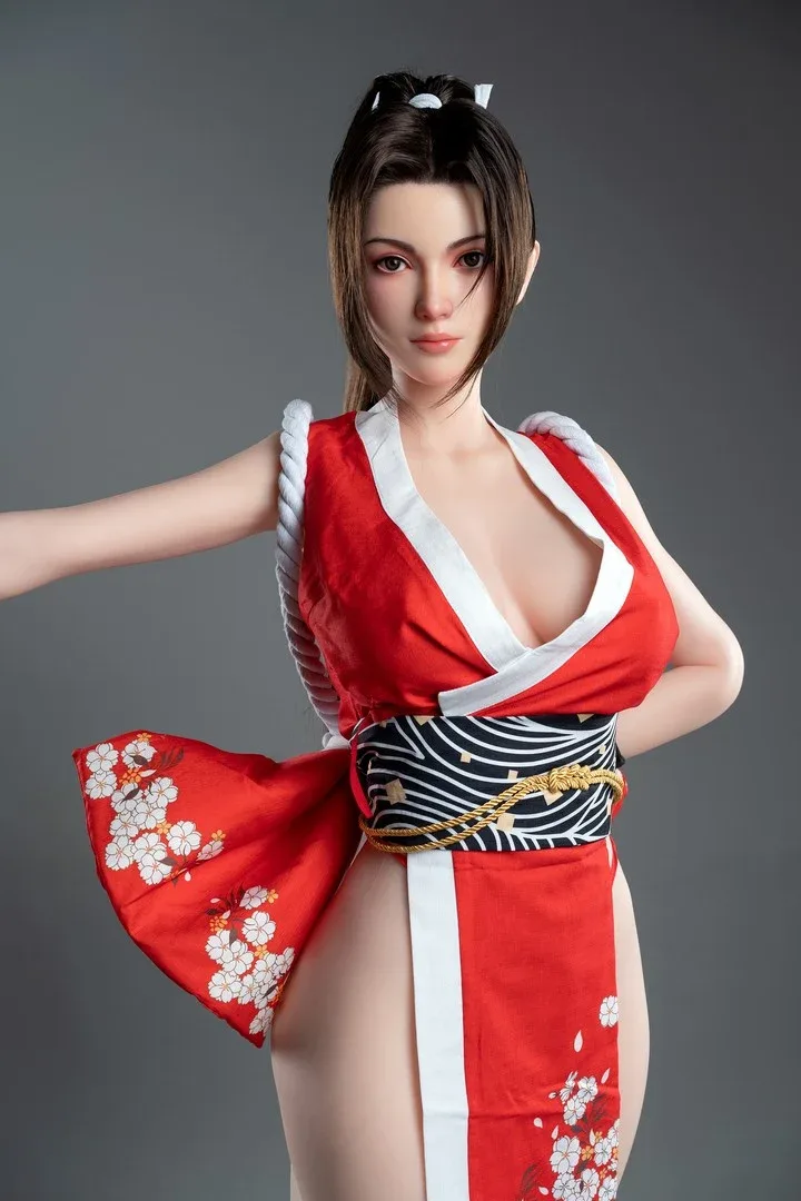 Mai Shiranui: 165cm F-Cup Cosplay Silicone Sex Doll-Game Lady view 7
