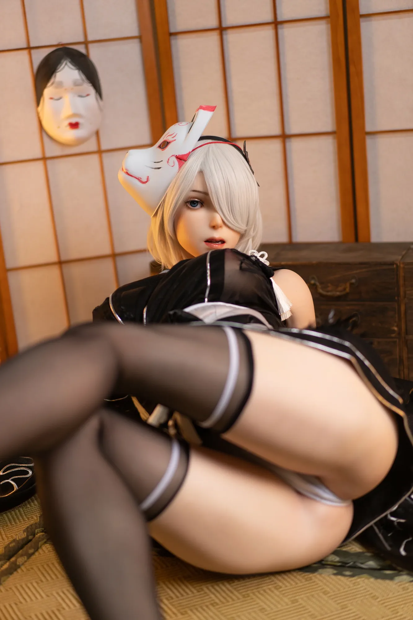 YoRHa ROS: 171cm G-Cup Anime 2B Cosplay Silicone Sex Doll-Game Lady view 8