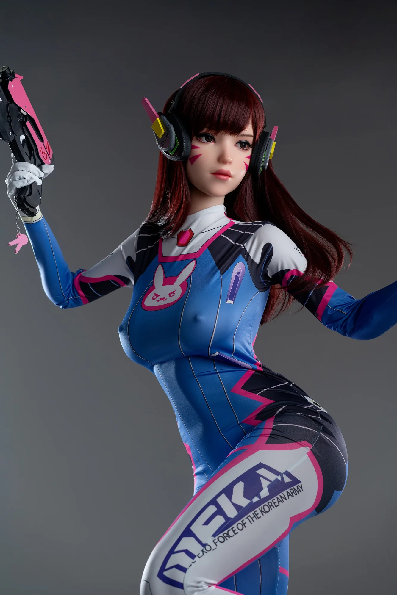 Dva: 167cm D-Cup Cosplay Silicone Sex Doll-Game Lady view 4