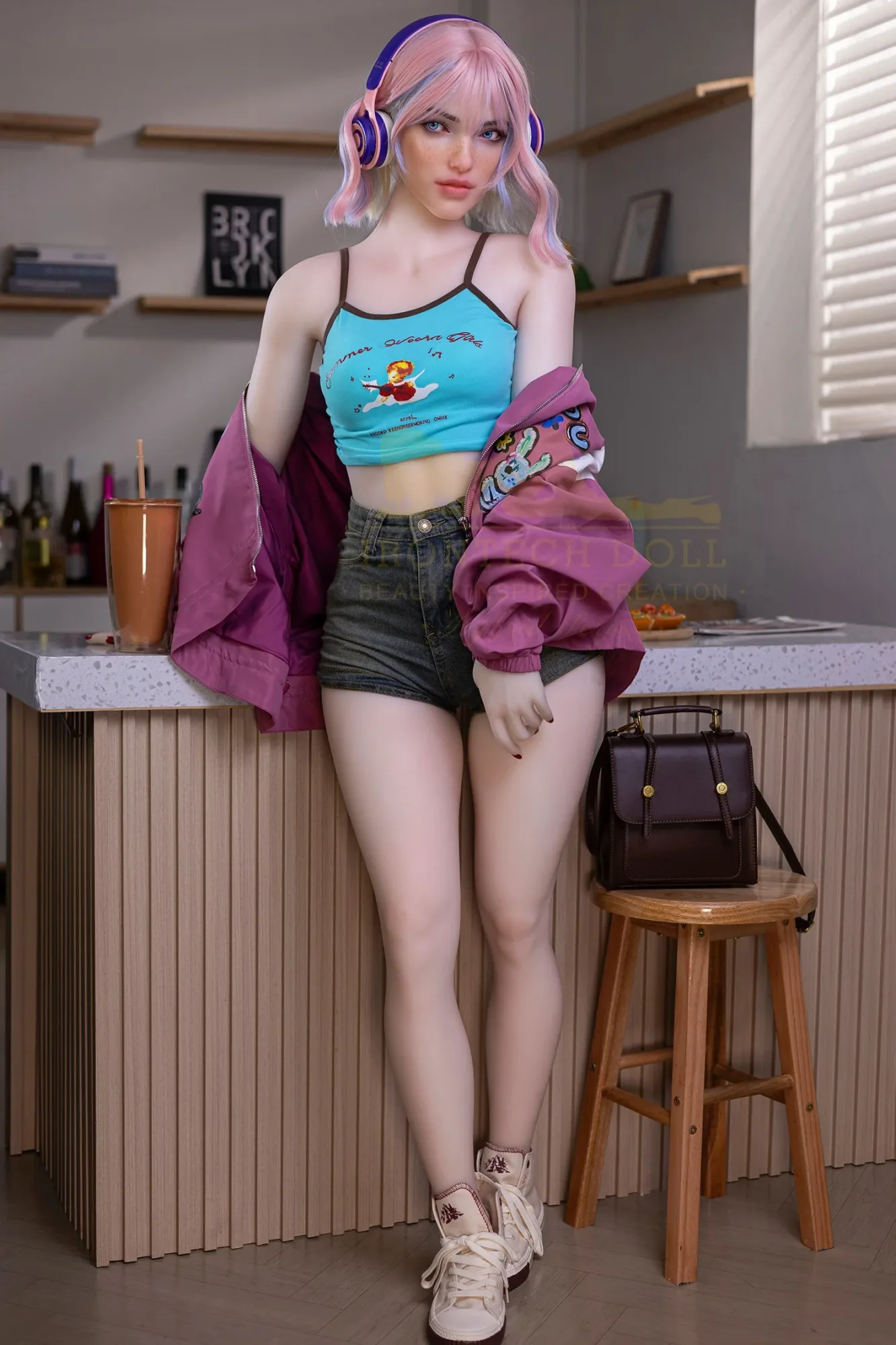 S46: Premium 162cm G-Cup Silicone Head and TPE Body Sex Doll-Irontech Doll view 5