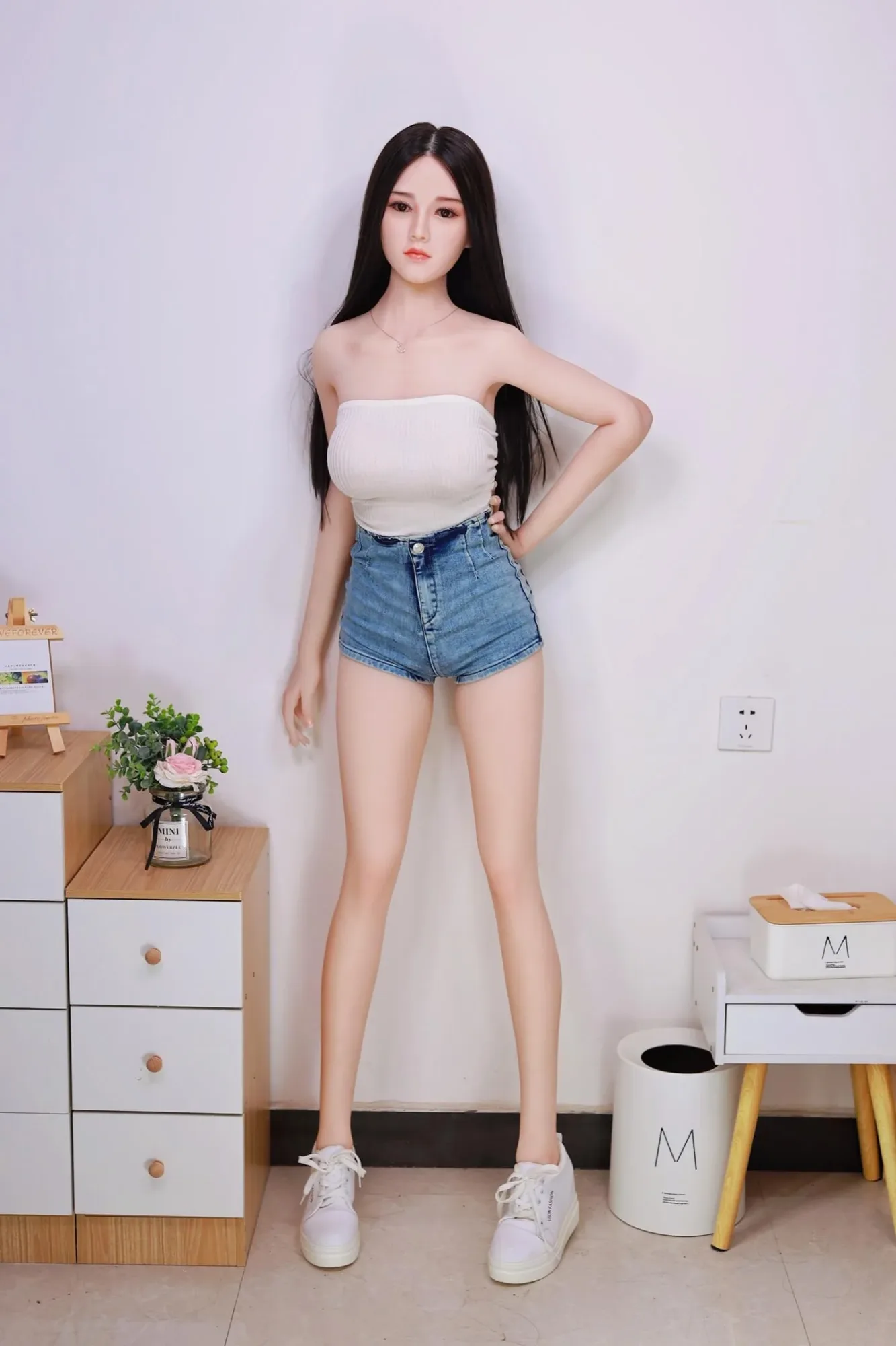 H1: JYDoll 157cm D-Cup Realistic Silicone Head TPE Body Sex Doll view 3