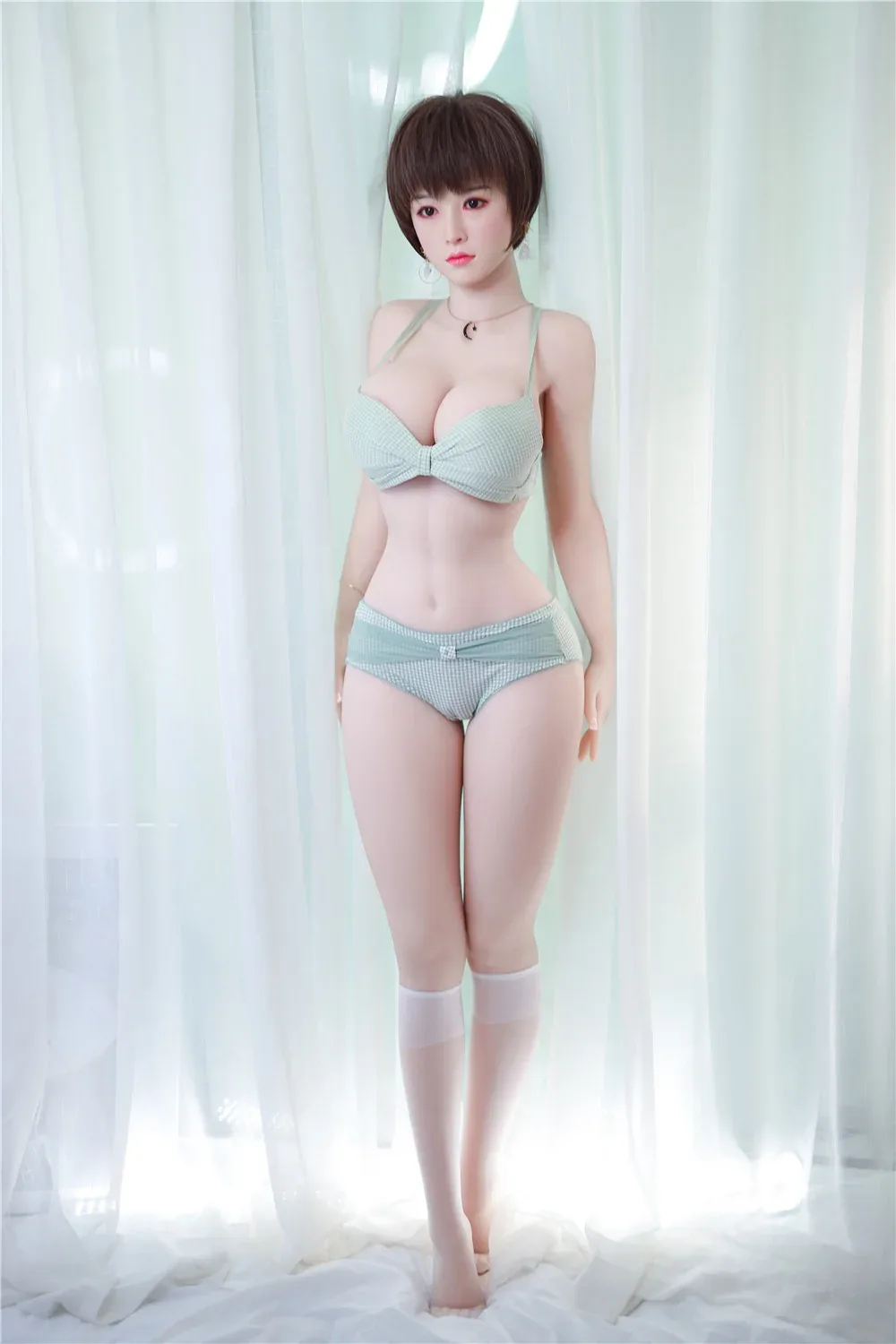 Amber: JYDoll 161cm D-Cup Realistic Silicone Head TPE Body Sex Doll view 6