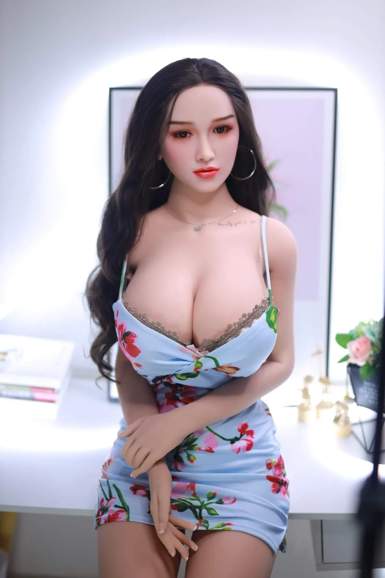 Emily: JYDoll 157cm D-Cup Realistic Silicone Head TPE Body Sex Doll view 8