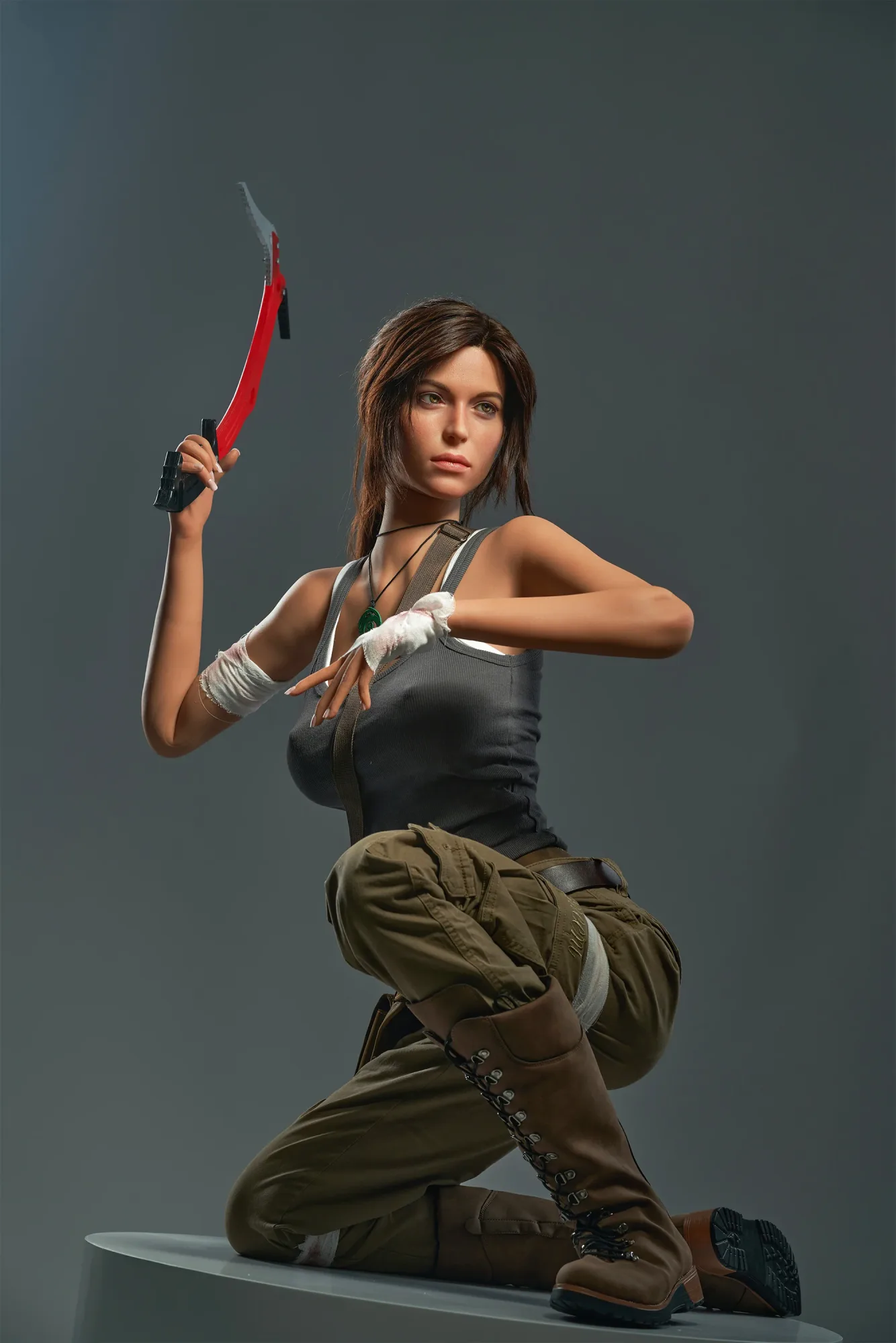 Lara Croft: 166cm E-Cup Cosplay Silicone Sex Doll-Game Lady view 7
