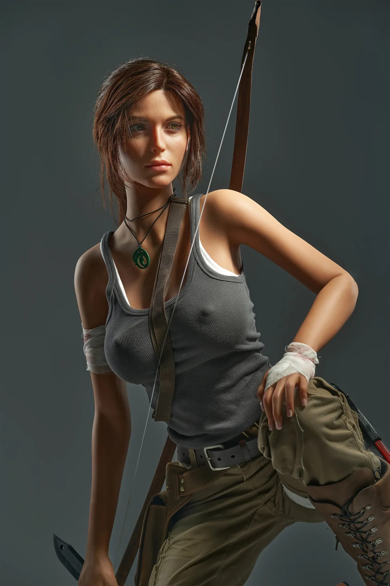 Lara Croft: 166cm E-Cup Cosplay Silicone Sex Doll-Game Lady view 5