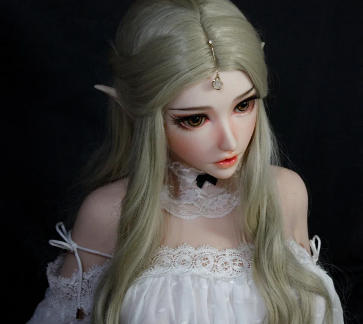 Kouno Ria: 160cm Elf Silicone Sex Doll-Elsababe Doll view 3