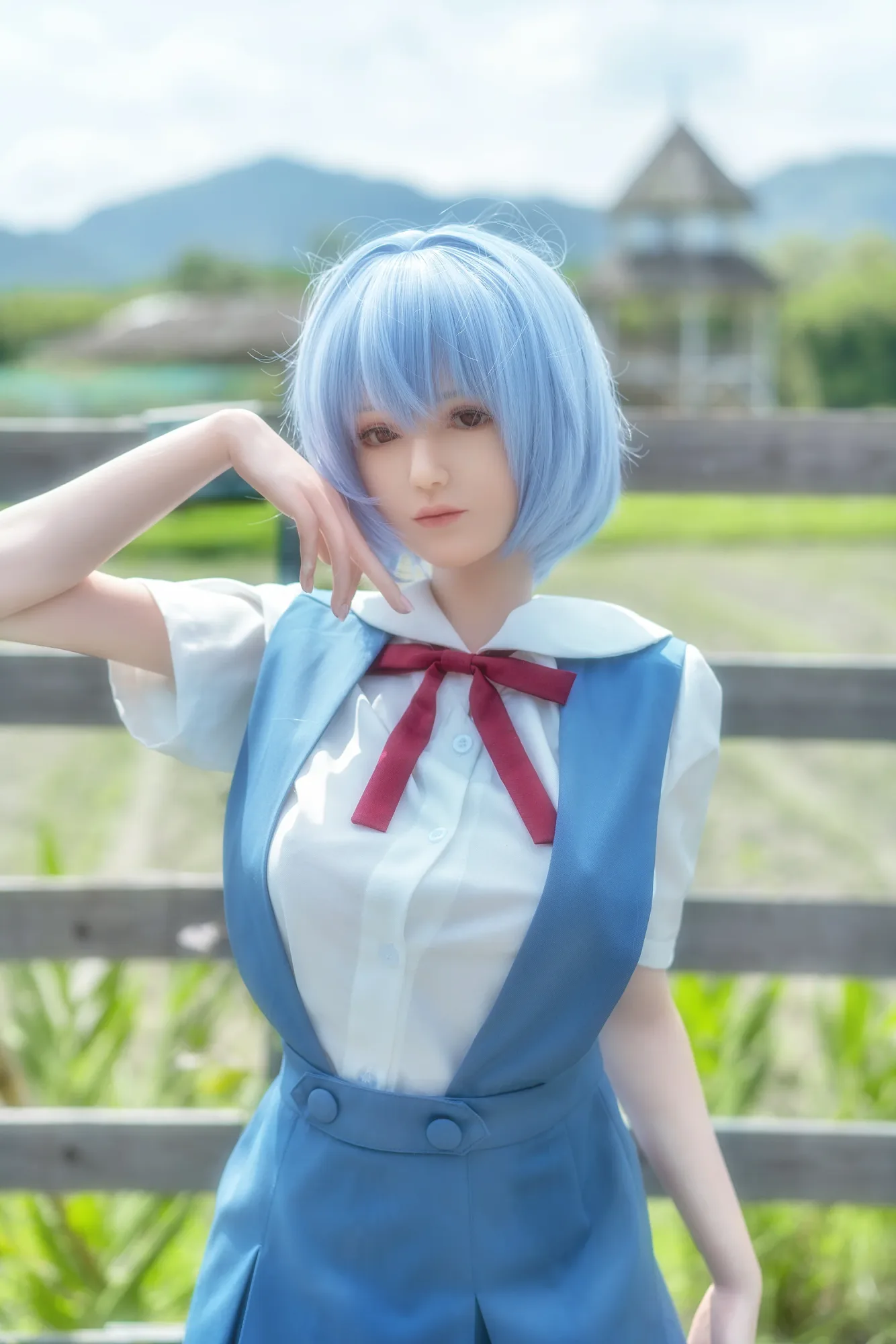Ayanami: 156cm F-Cup Cosplay Silicone Sex Doll-Game Lady