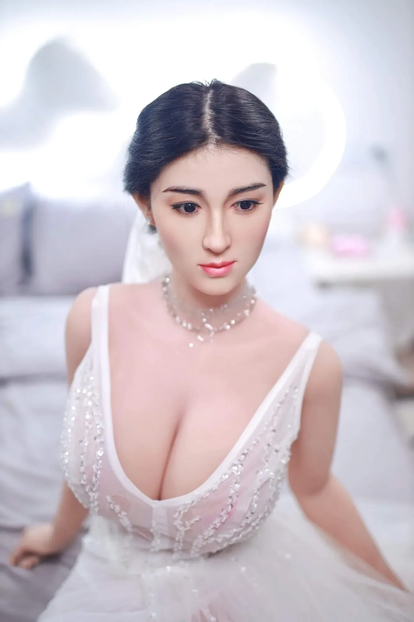 Gia: JYDoll 161cm D-Cup Realistic Silicone Head TPE Body Sex Doll view 6