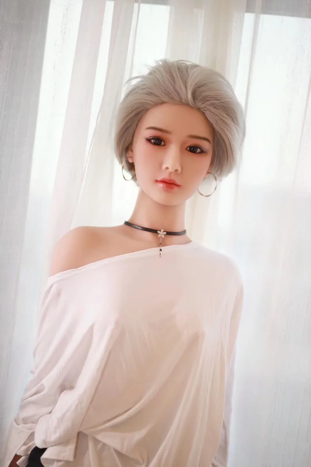 Nicole: JYDoll 163cm D-Cup Realistic Silicone Head TPE Body Sex Doll view 3