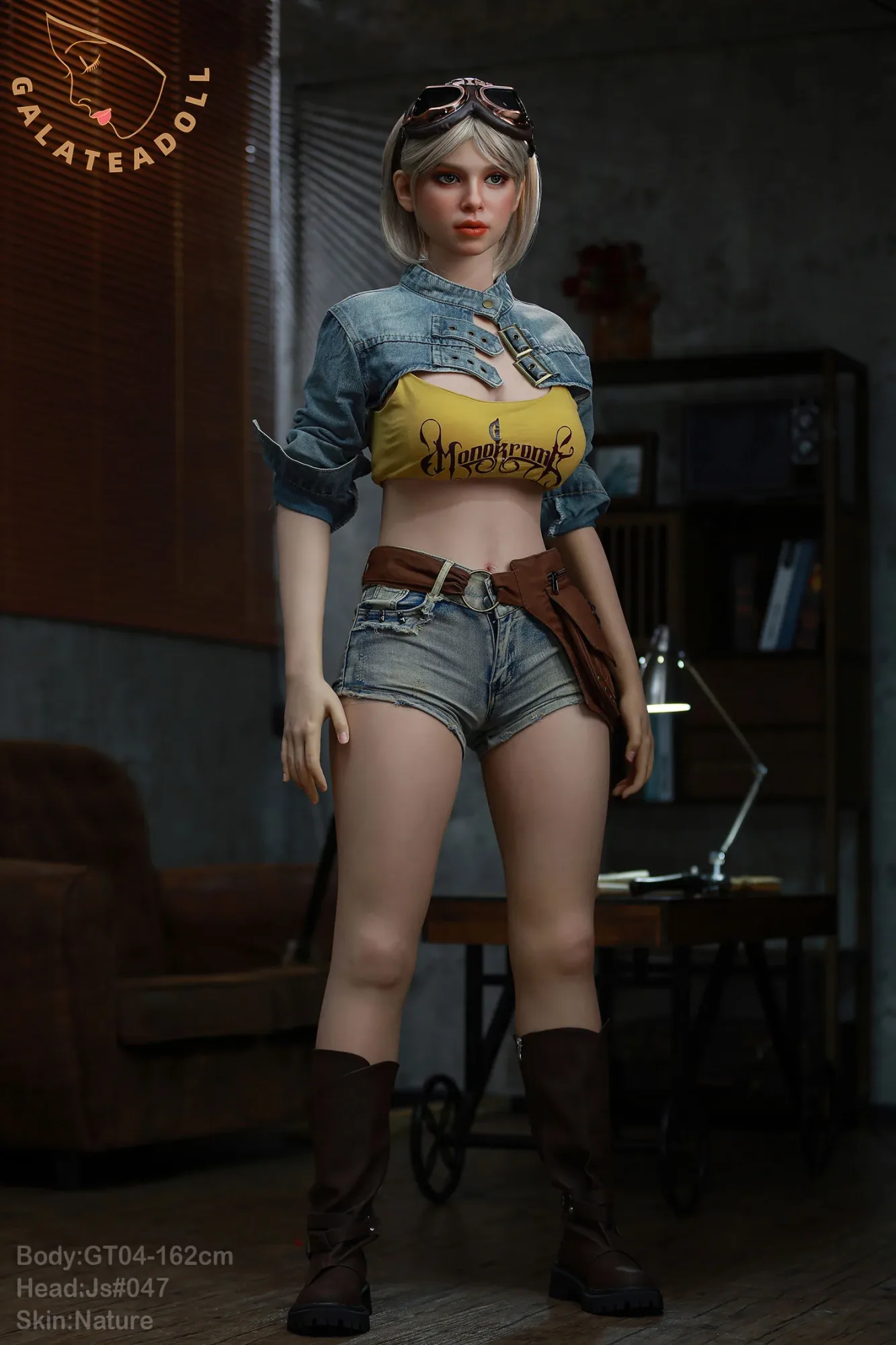 GT046+JS#047(Nature)-1: 162cm E-Cup Realistic Silicone Sex Doll-Galatea view 4