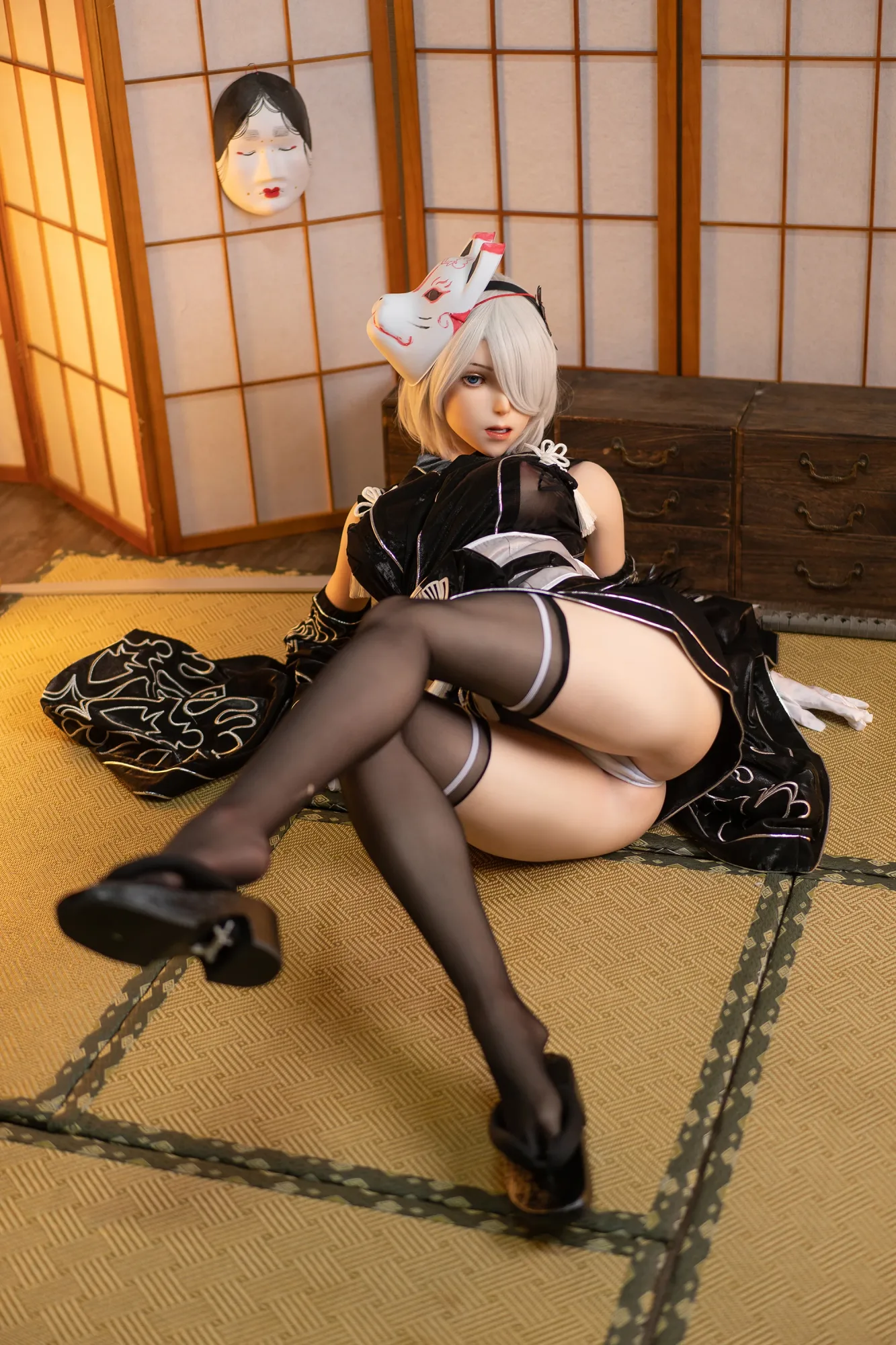 YoRHa ROS: 171cm G-Cup Anime 2B Cosplay Silicone Sex Doll-Game Lady view 7
