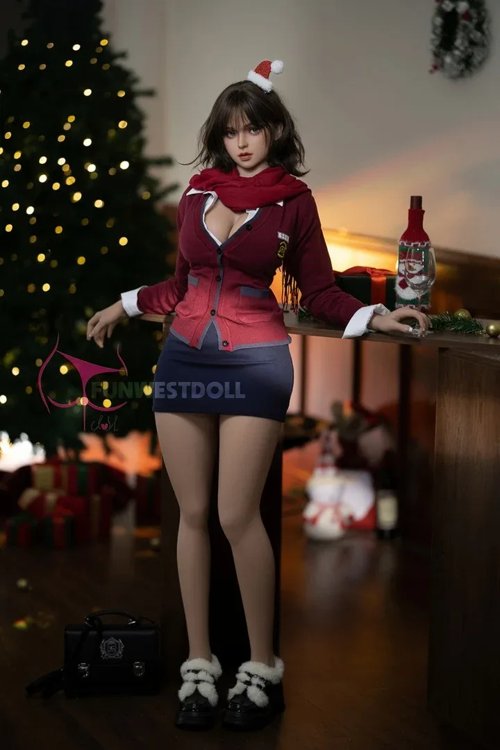Christmas Lily(Black Hair): Funwest Doll 157cm G-cup Sex Doll-FWD102
