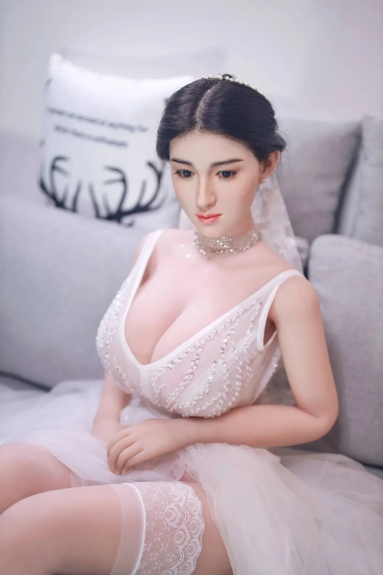 Gia: JYDoll 161cm D-Cup Realistic Silicone Head TPE Body Sex Doll view 3
