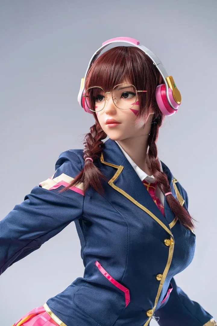 Dva: 166cm E-Cup Cosplay Silicone Sex Doll-Game Lady view 6