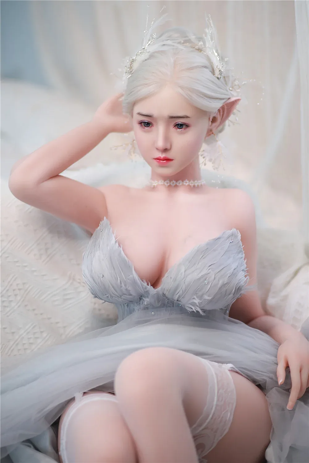 JingYa: JYDoll 157cm D-Cup Realistic Silicone Head TPE Body Sex Doll view 8