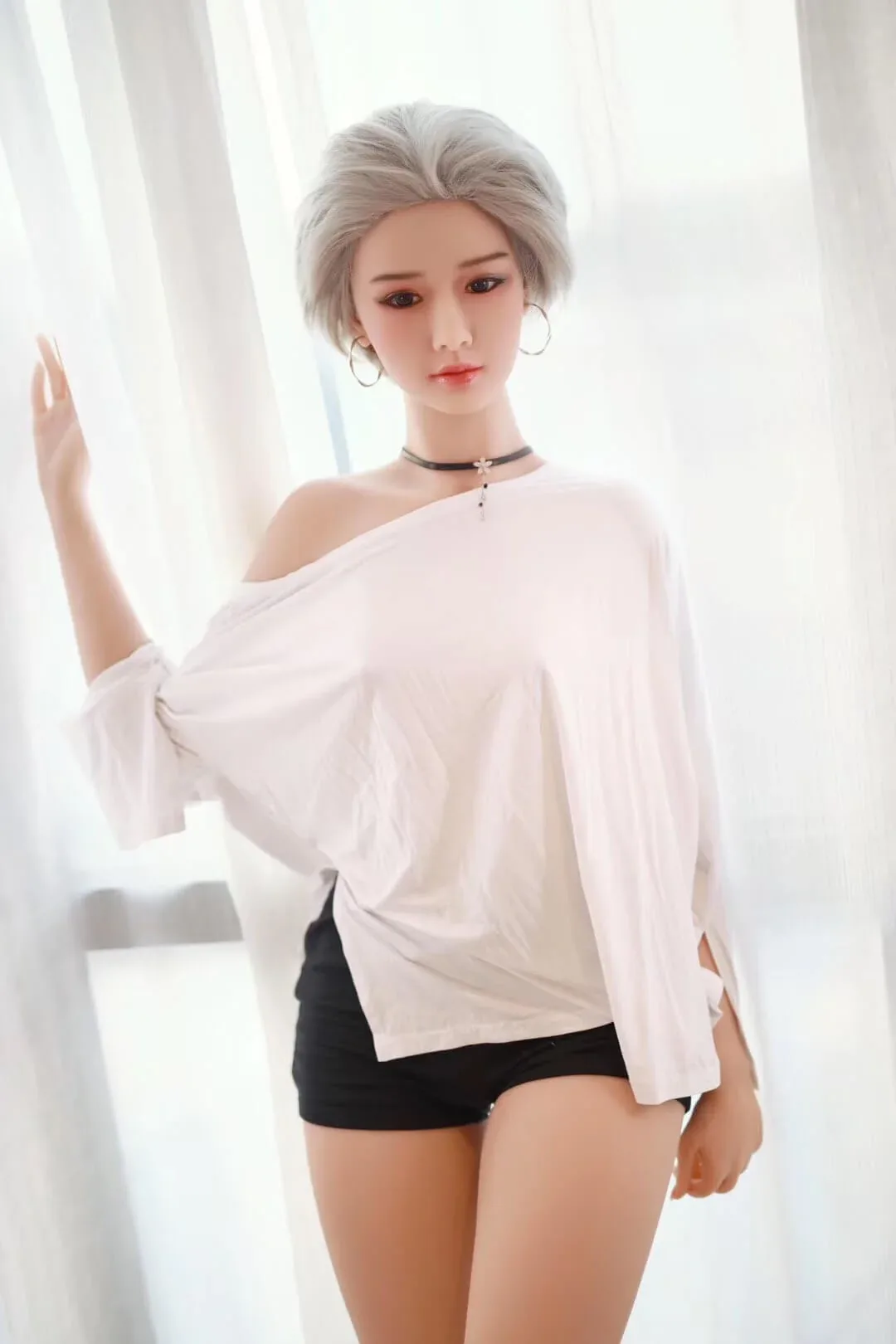 Nicole: JYDoll 163cm D-Cup Realistic Silicone Head TPE Body Sex Doll view 8