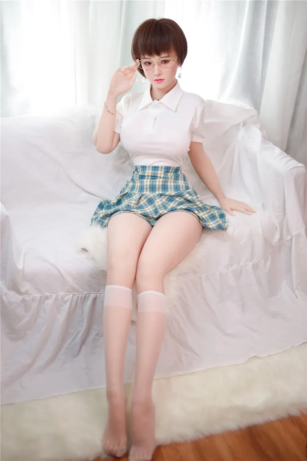 Amber: JYDoll 161cm D-Cup Realistic Silicone Head TPE Body Sex Doll view 2