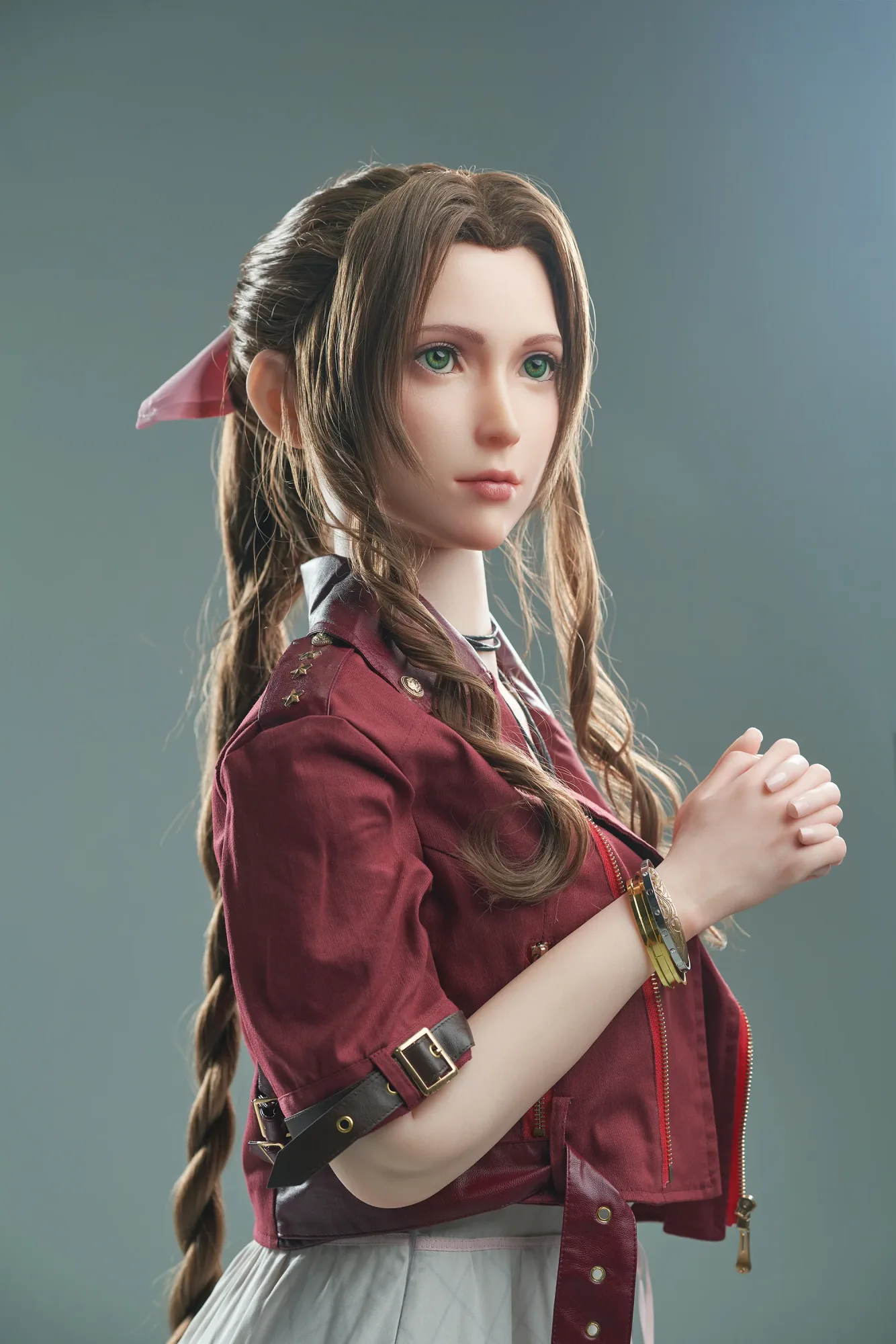 Aerith: 167cm D-Cup Cosplay Silicone Sex Doll-Game Lady