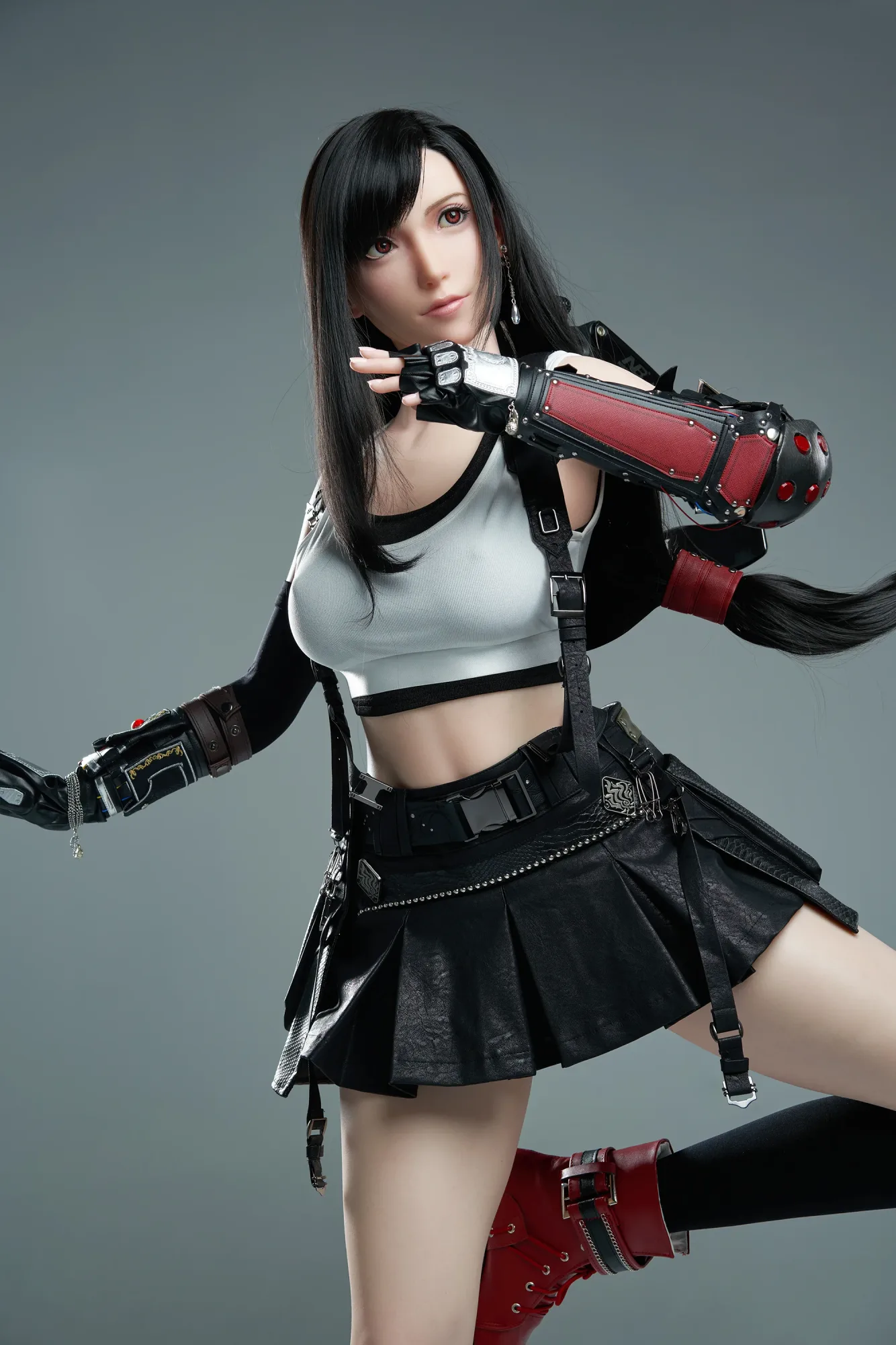 Tifa: 167cm D-Cup Cosplay Silicone Sex Doll-Game Lady view 6