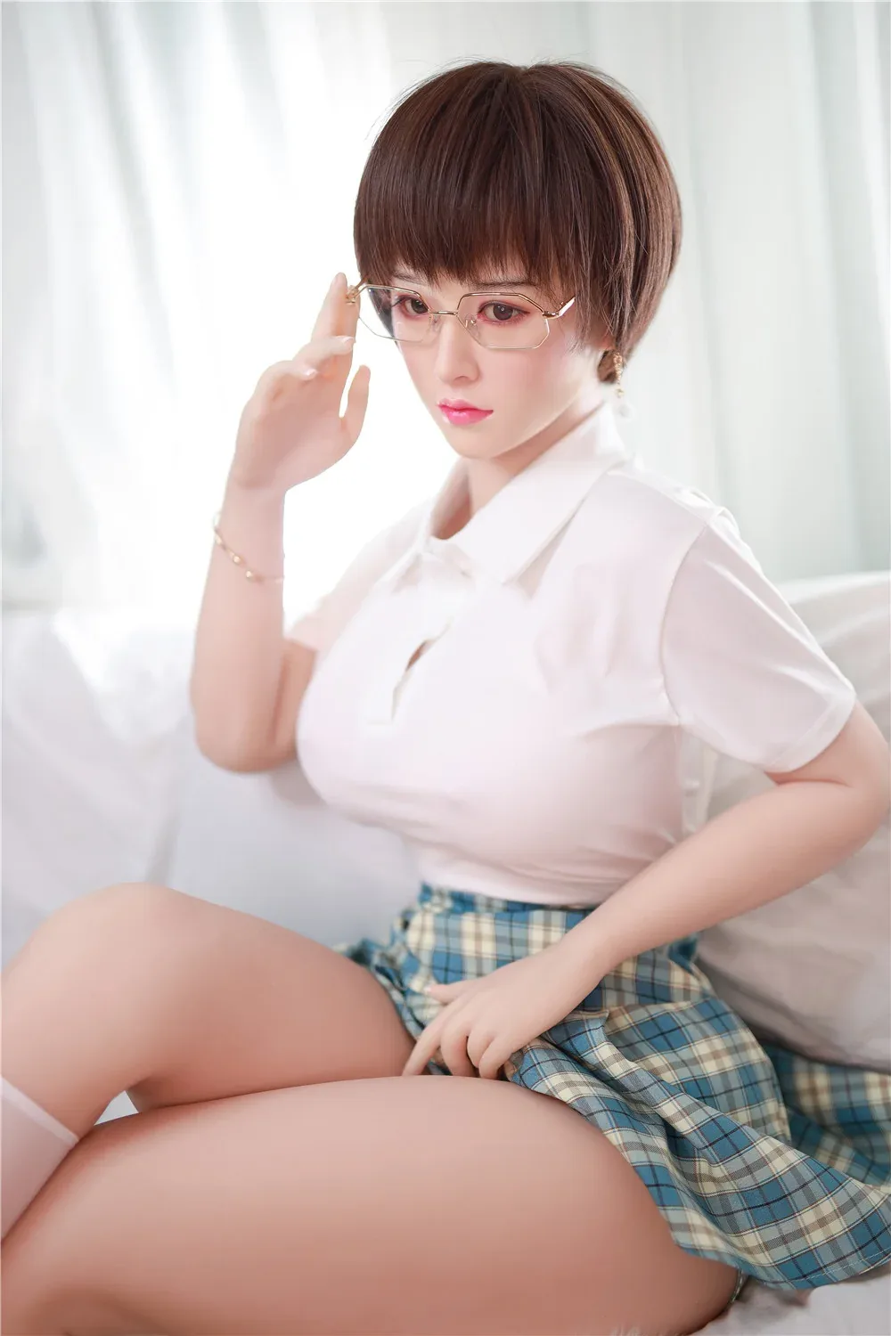 Amber: JYDoll 161cm D-Cup Realistic Silicone Head TPE Body Sex Doll view 3