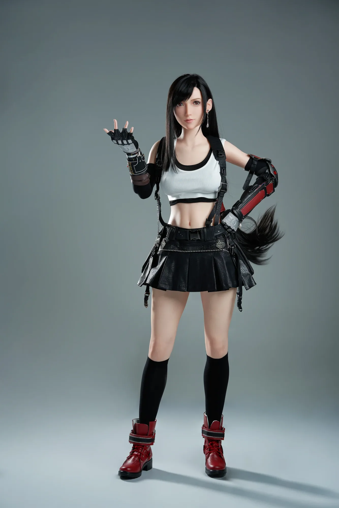Tifa: 167cm D-Cup Cosplay Silicone Sex Doll-Game Lady