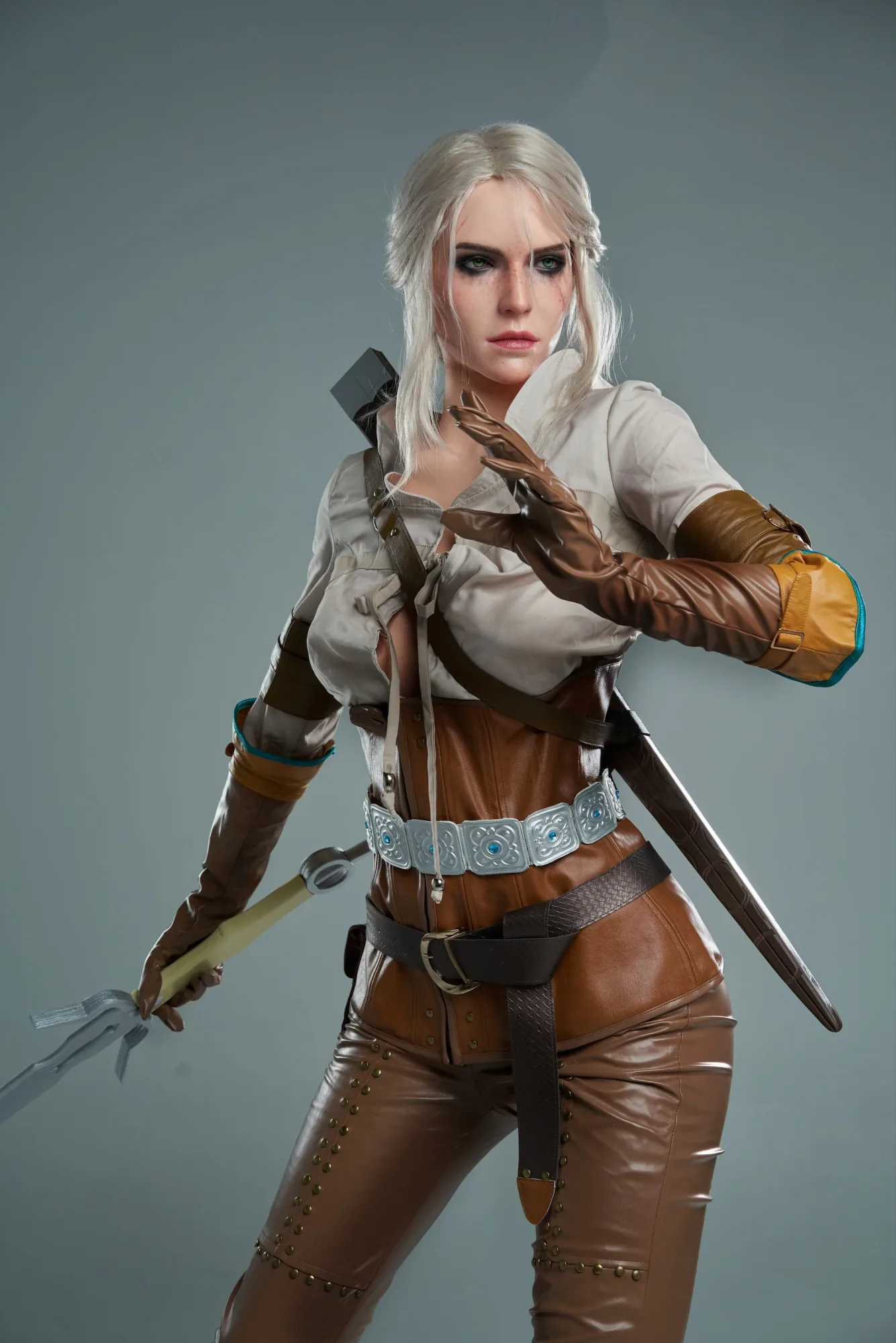 Ciri ROS: 168cm E-Cup Cosplay Silicone Sex Doll-Game Lady view 8