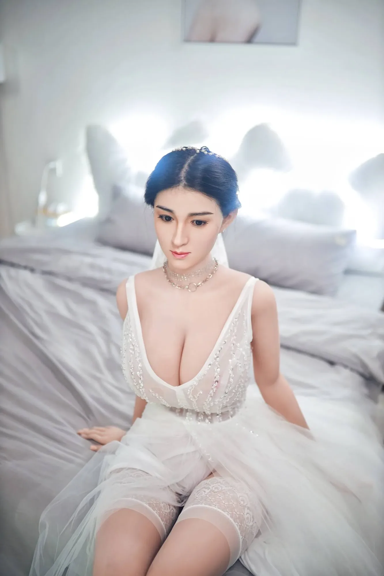 Gia: JYDoll 161cm D-Cup Realistic Silicone Head TPE Body Sex Doll view 8