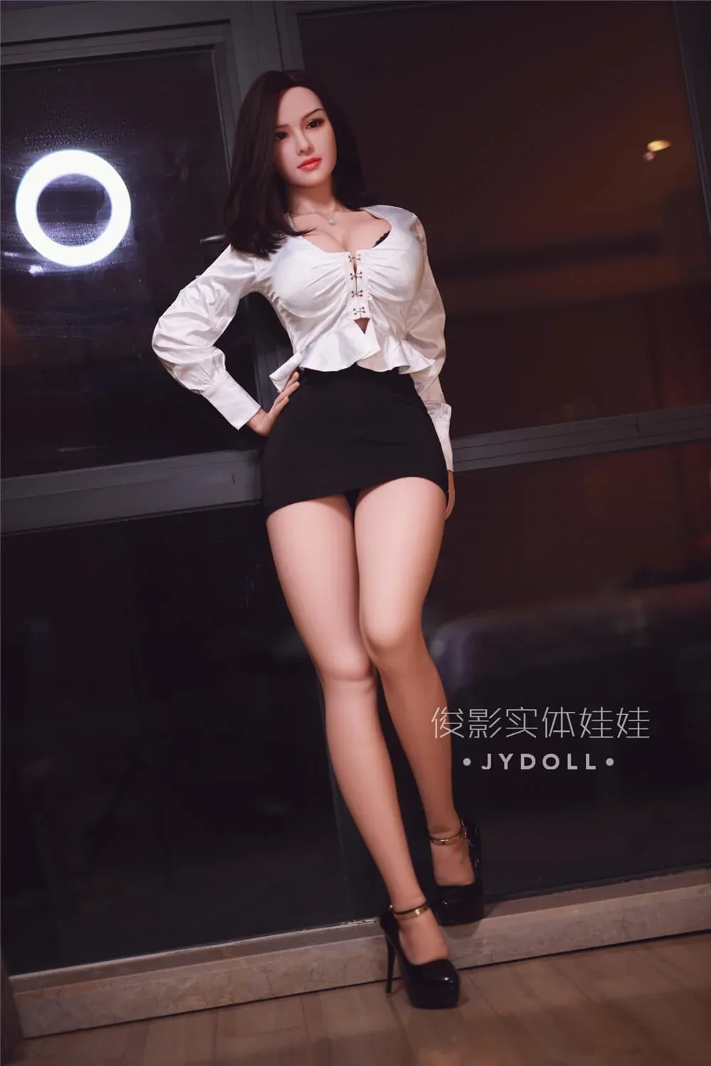 Azura: JYDoll 164cm D-Cup Realistic Silicone Head TPE Body Sex Doll view 3